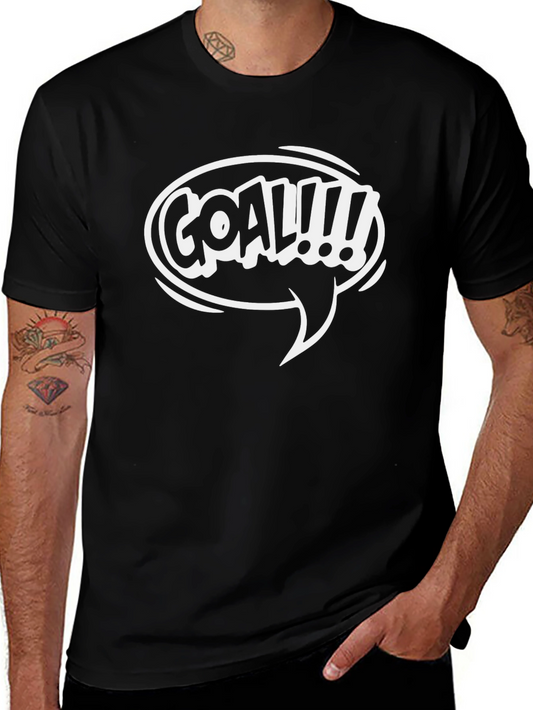 Goal! Graphic Print Crew Neck T-Shirt
