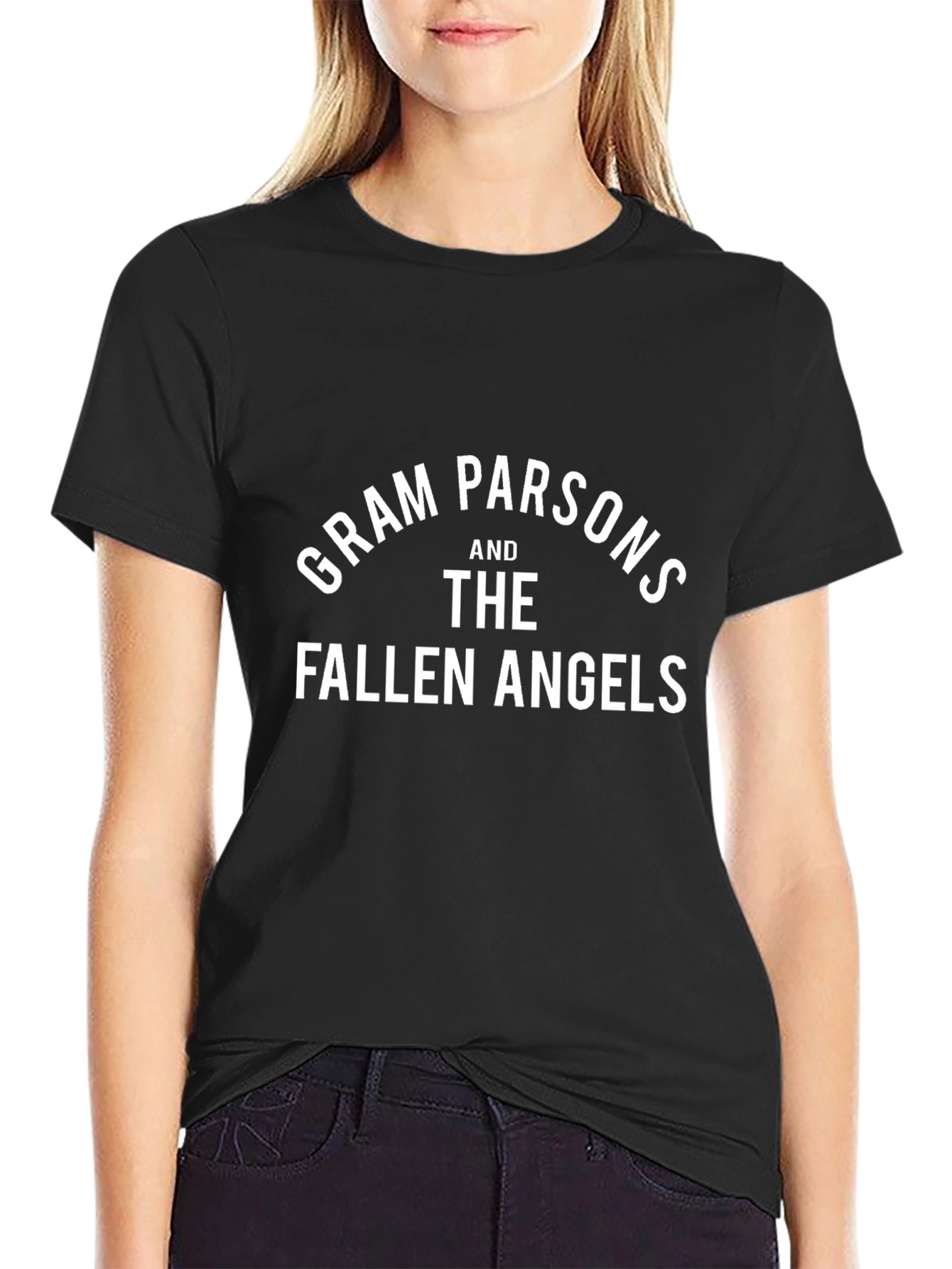 Gram Parsons & The Fallen Angels Black T-Shirt