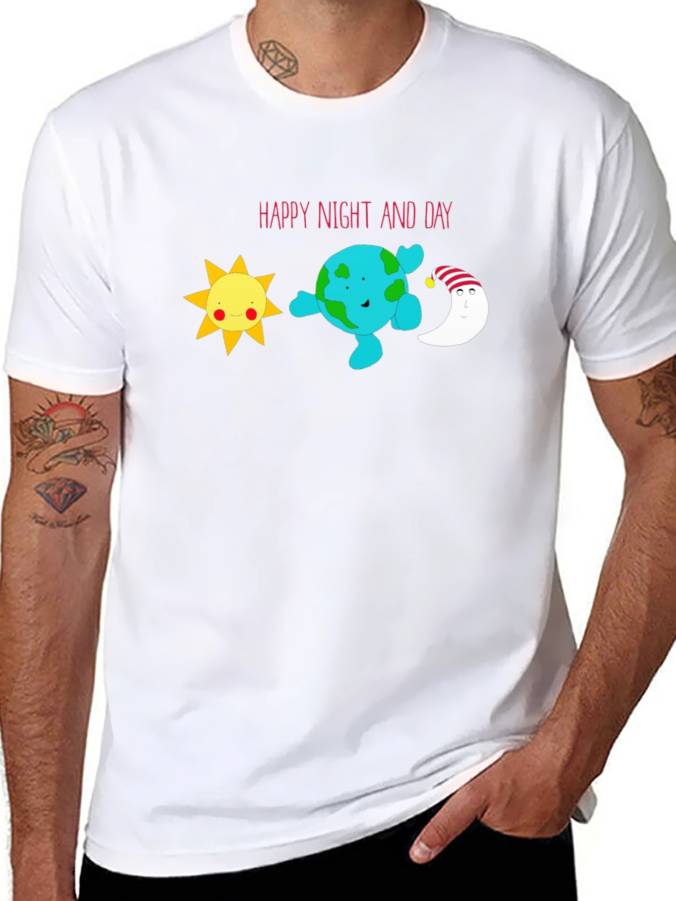 Happy Night and Day Graphic Tee
