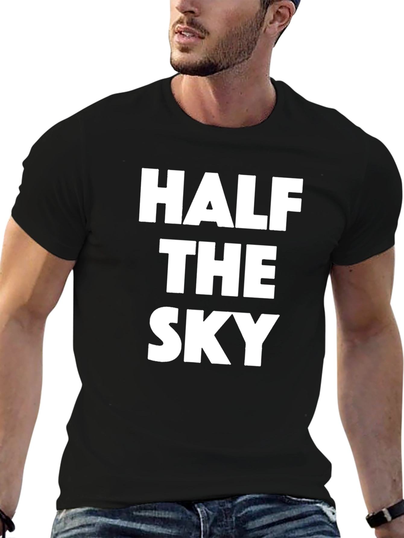 Half The Sky Graphic Tee - Bold Statement T-Shirt