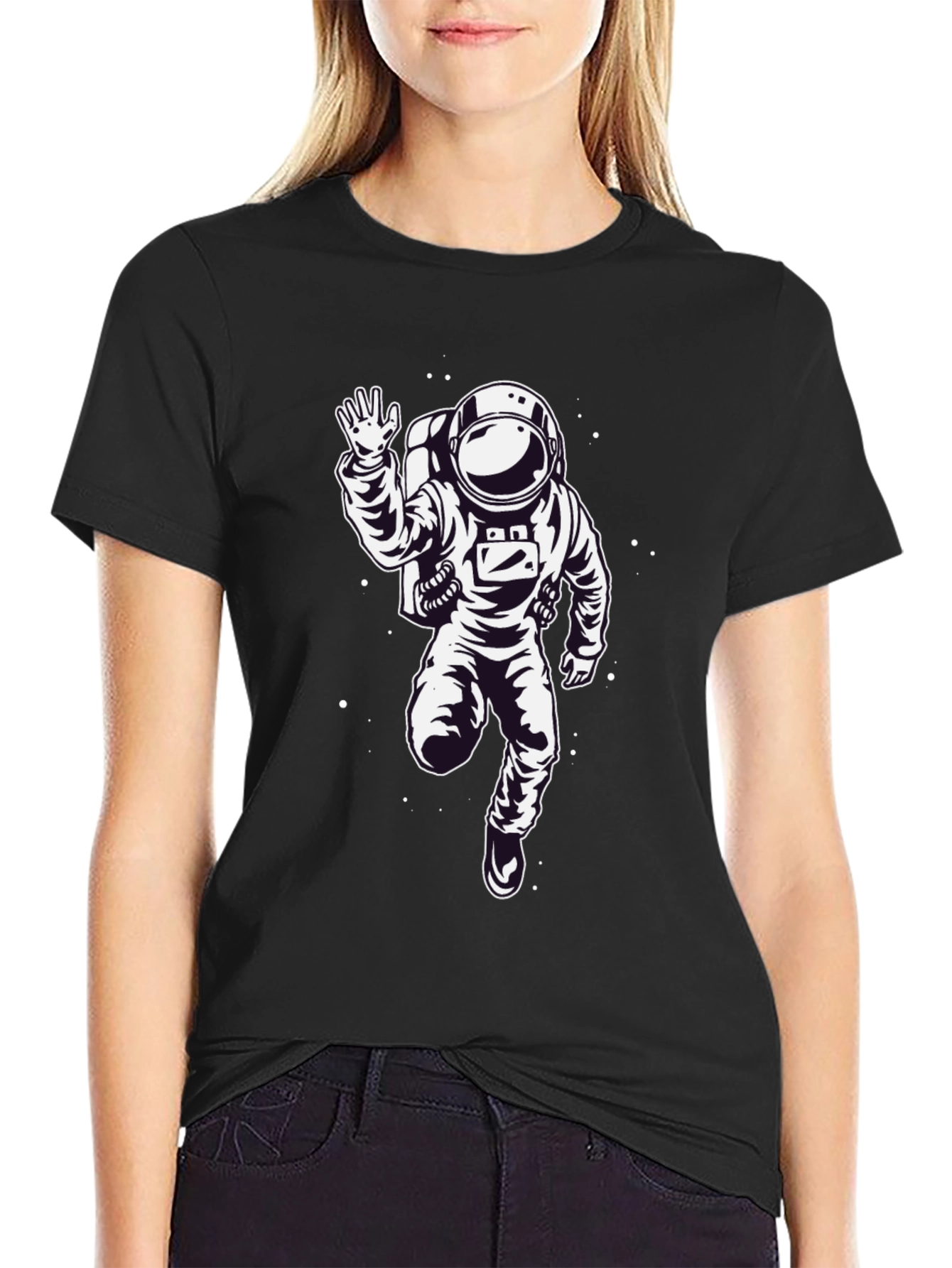 Astronaut Graphic Print Mens T-Shirt