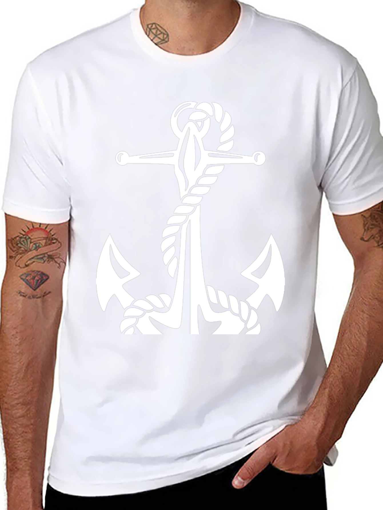 Anchor Graphic Black T-Shirt