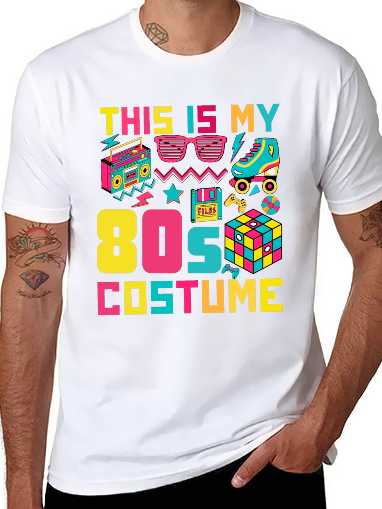 80s Costume T-Shirt Retro Party Tee
