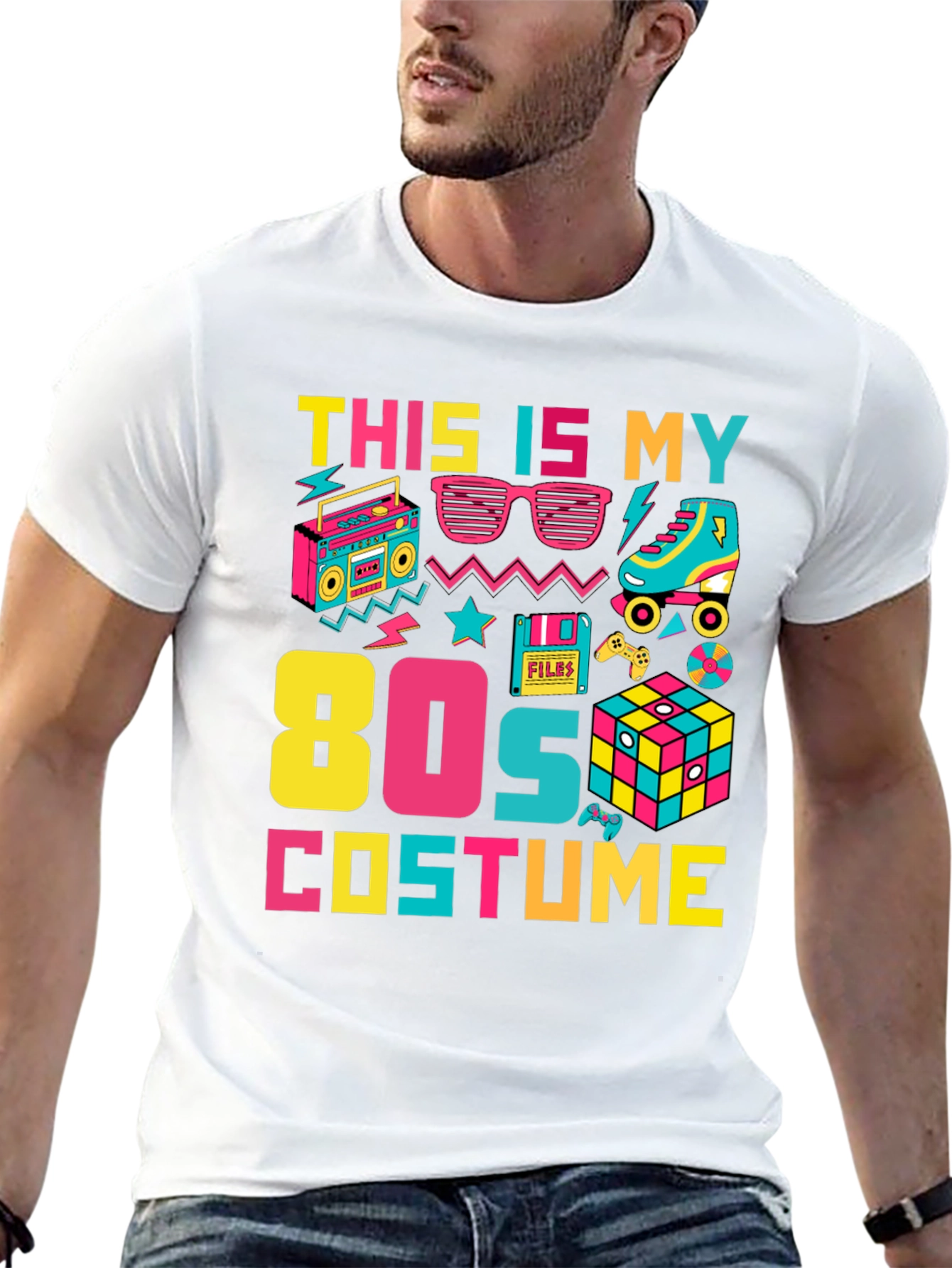 80s Costume T-Shirt Retro Party Tee
