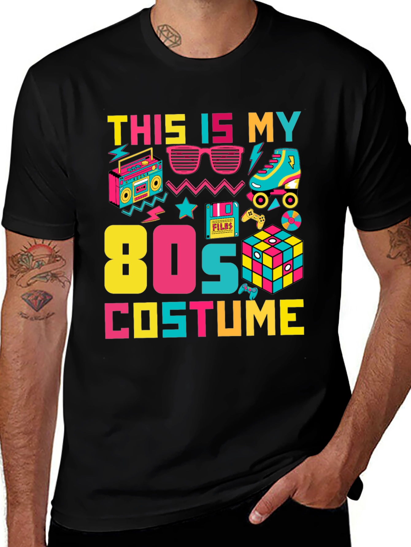 80s Costume T-Shirt Retro Party Tee