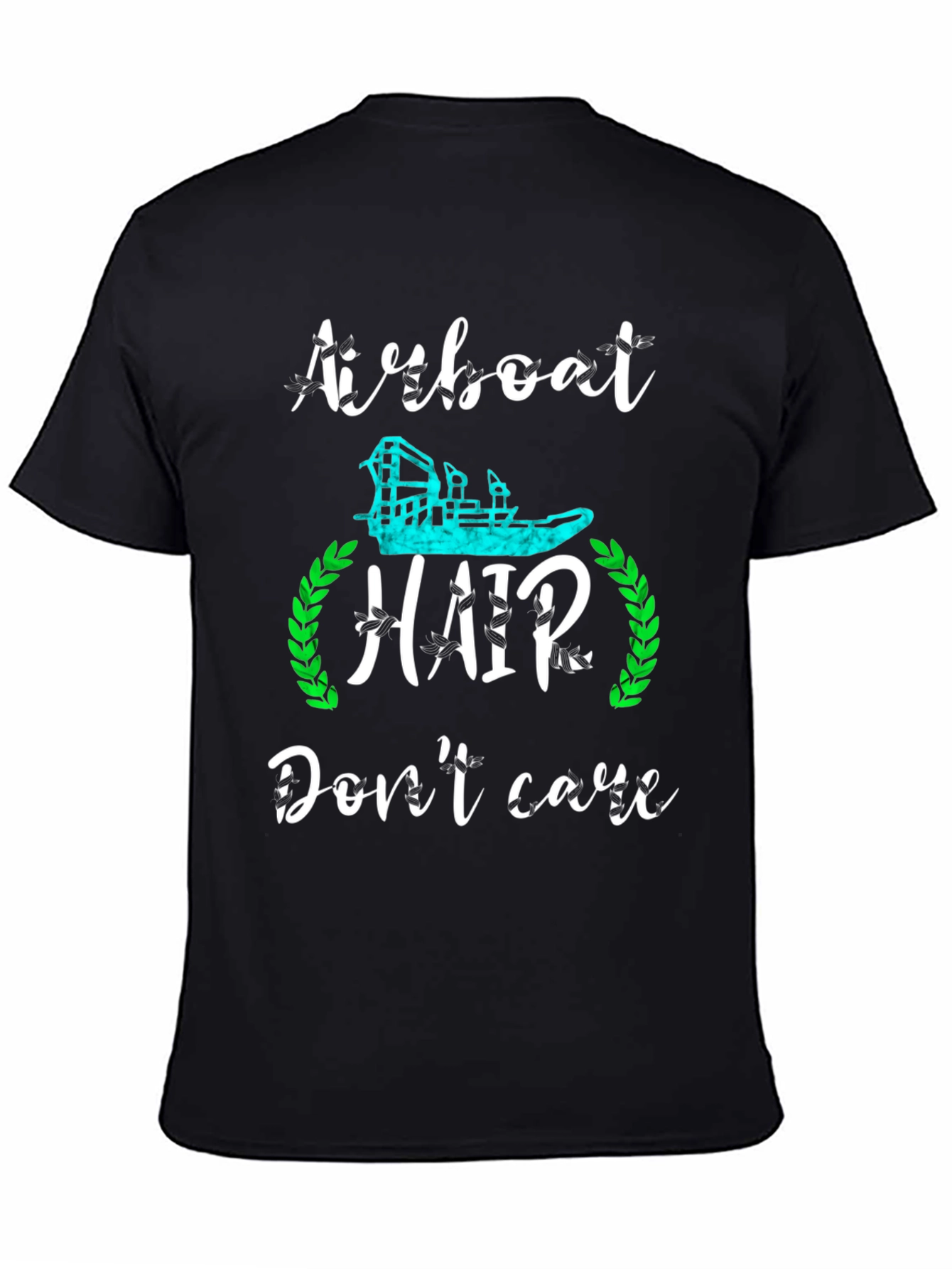 Airboat Hair Dont Care Graphic T-Shirt