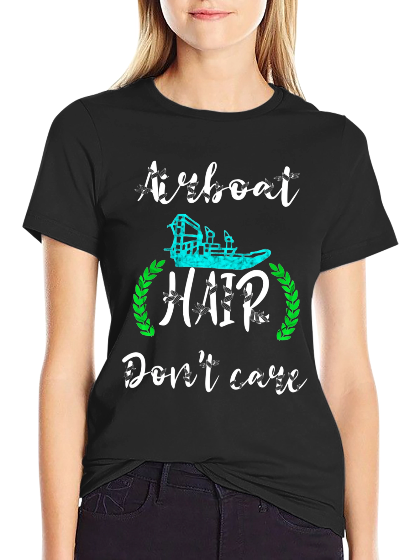 Airboat Hair Dont Care Graphic T-Shirt