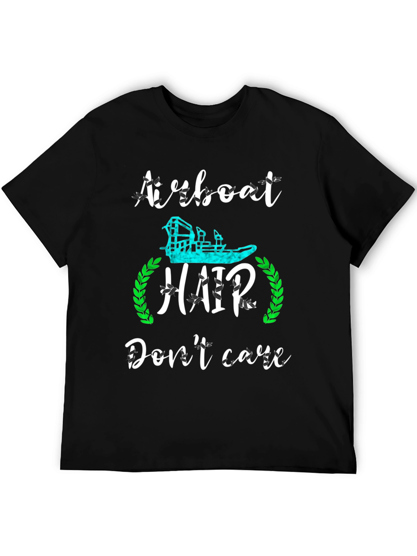 Airboat Hair Dont Care Graphic T-Shirt
