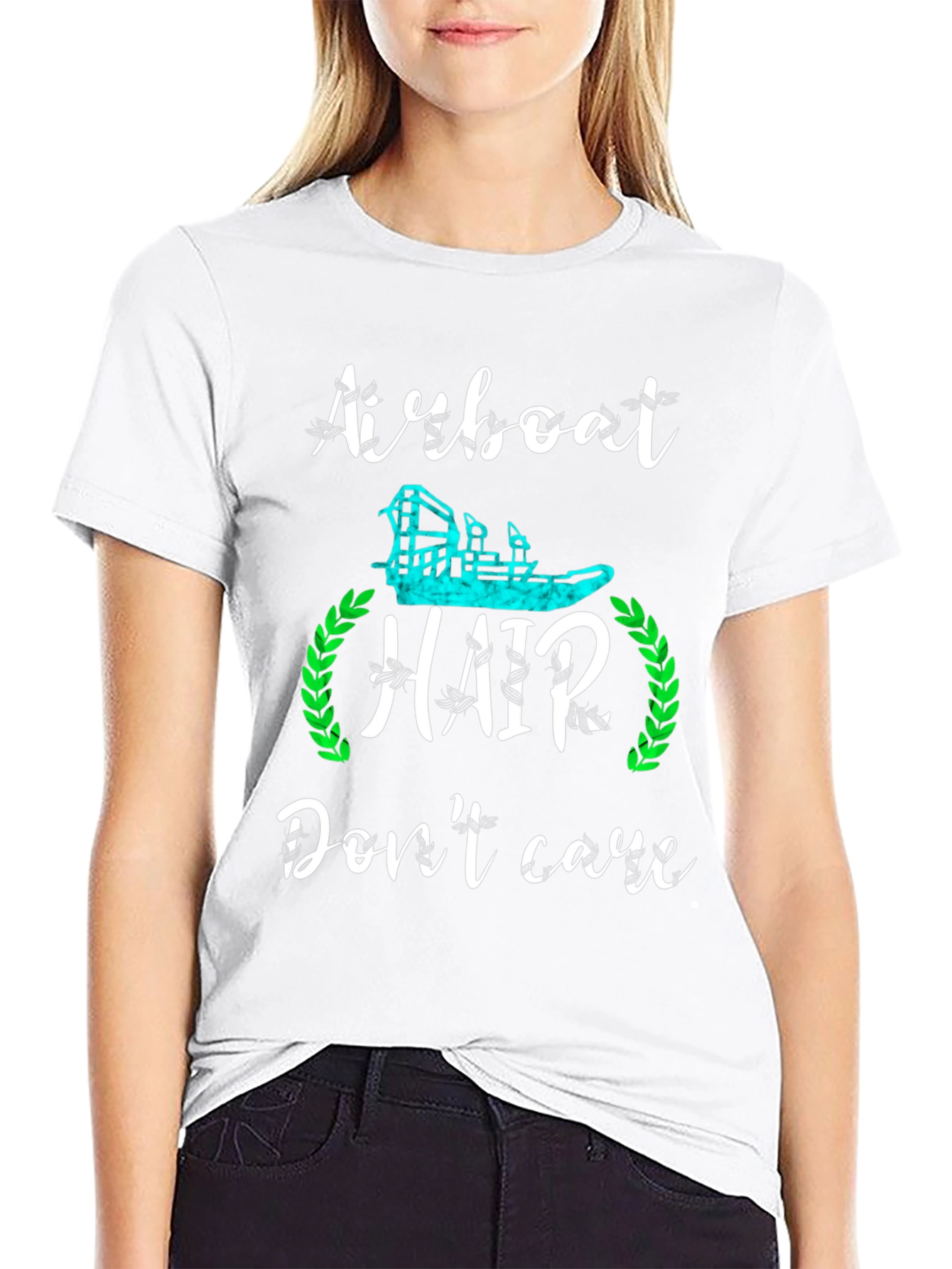 Airboat Hair Dont Care Graphic T-Shirt