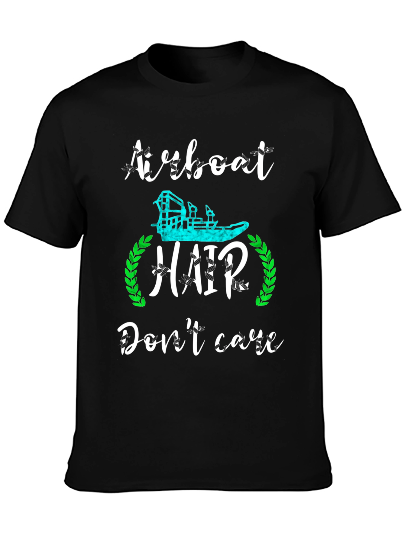 Airboat Hair Dont Care Graphic T-Shirt