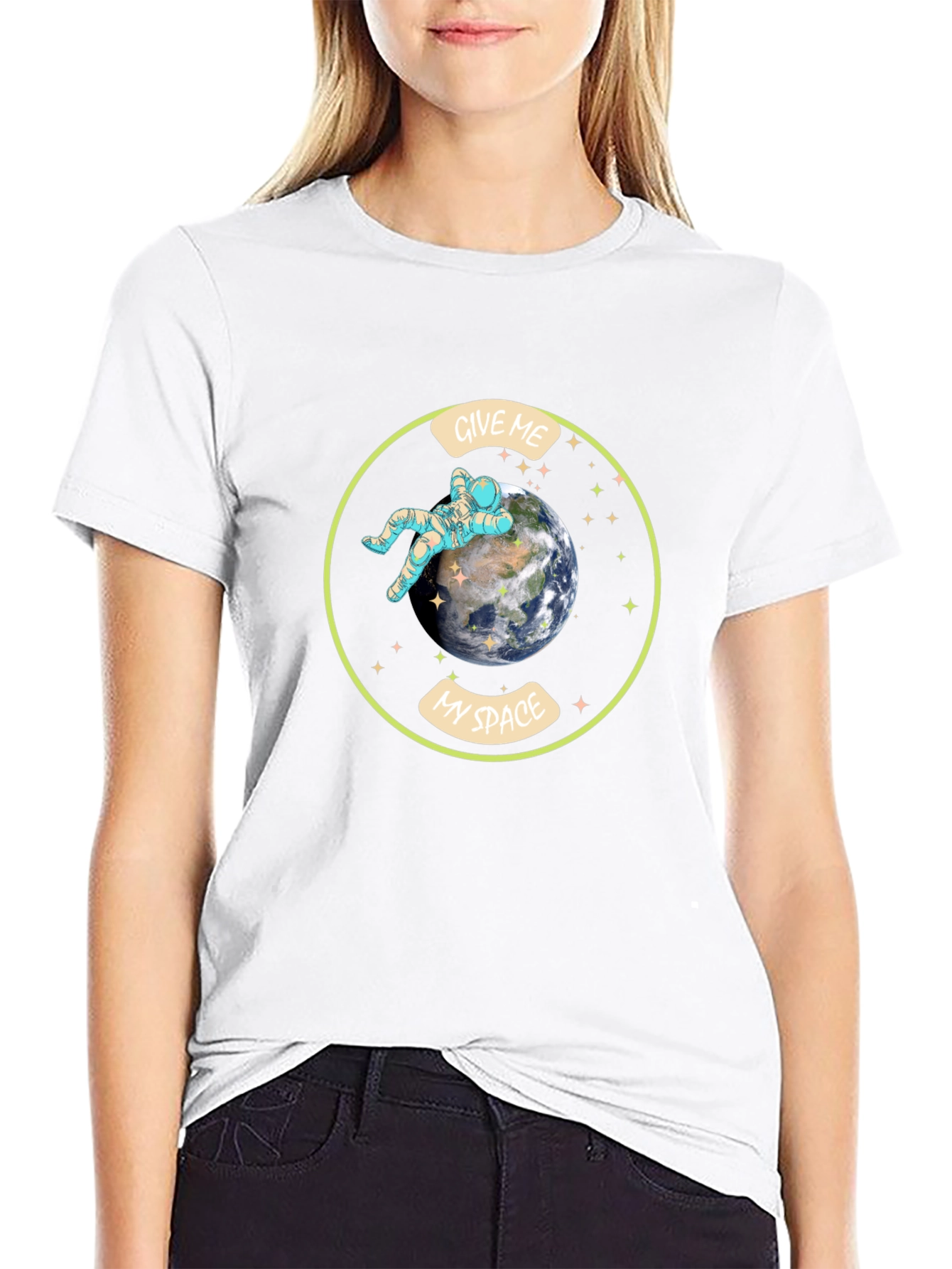 Give Me My Space T-Shirt - Astronaut Earth Design