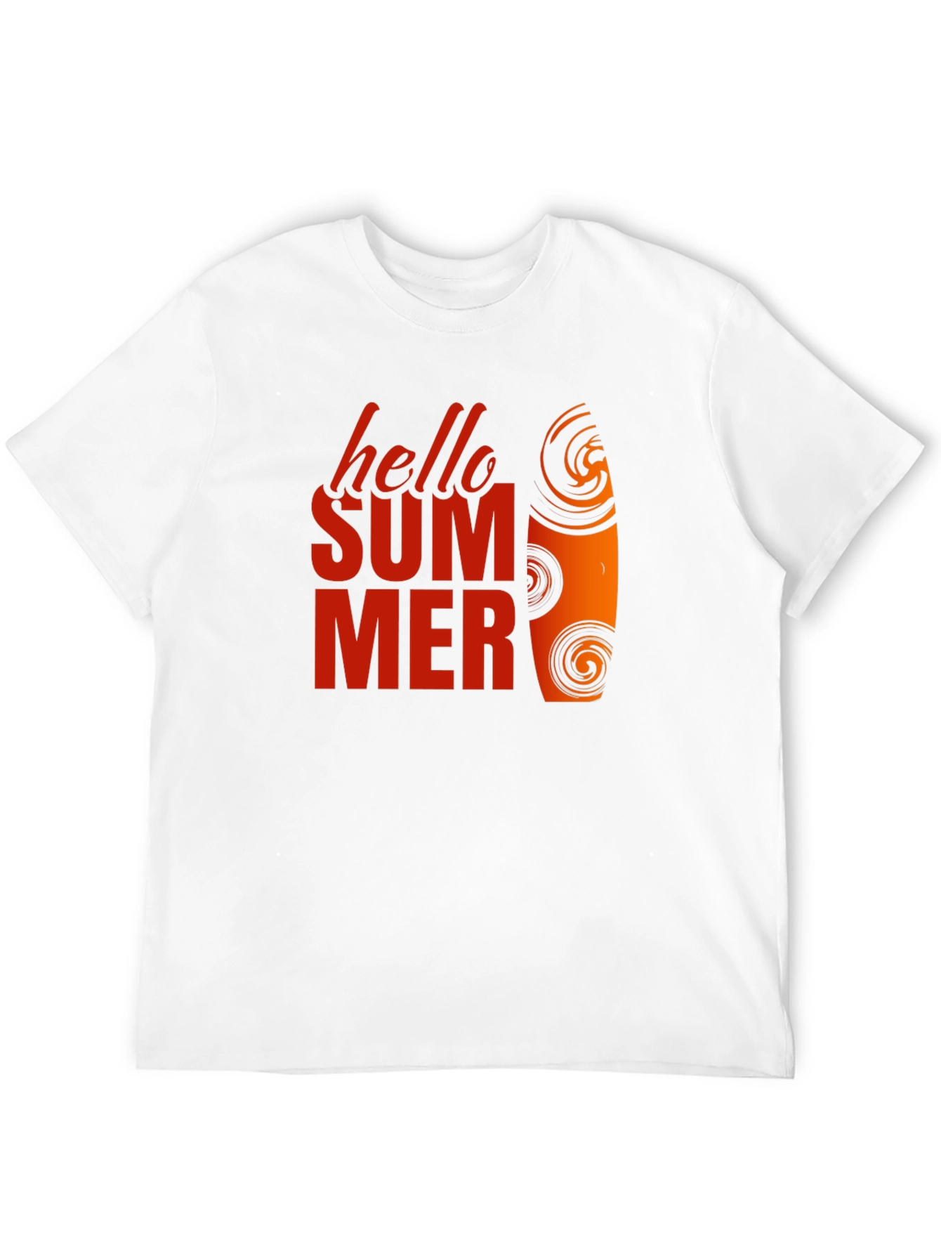 Hello Summer Graphic Tee - Black Cotton T-Shirt