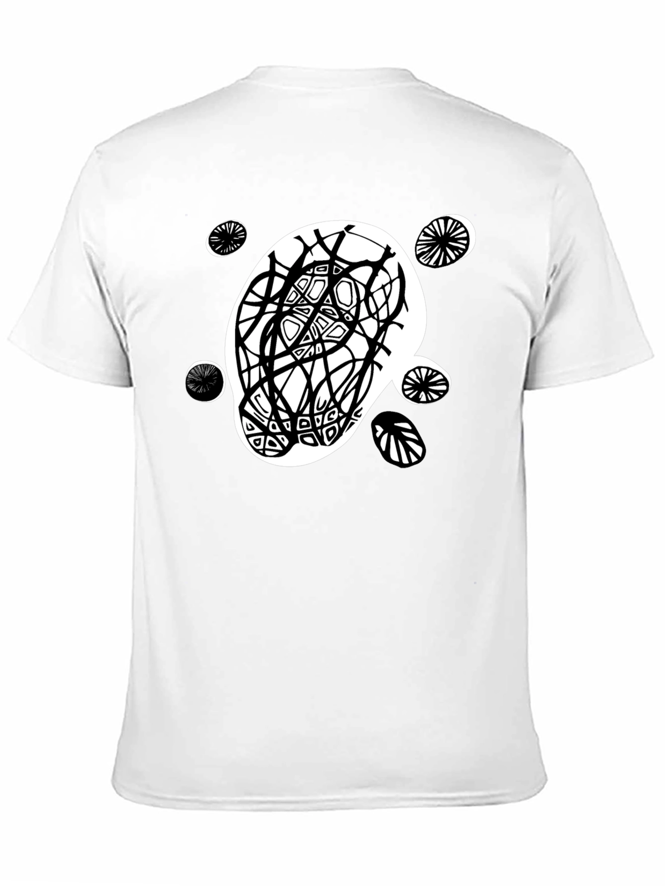 Abstract Graphic Print Tee - Modern Casual Style