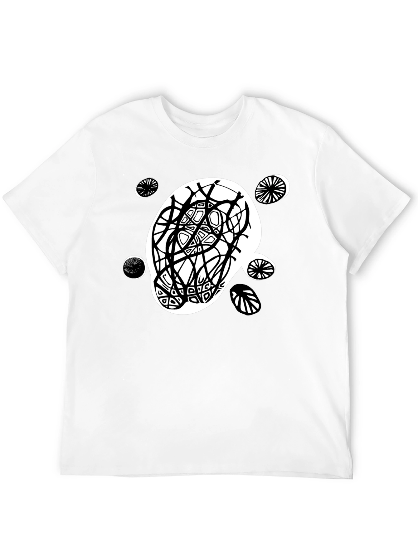 Abstract Graphic Print Tee - Modern Casual Style