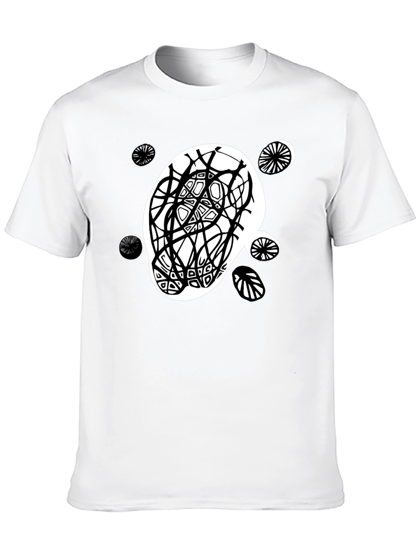 Abstract Graphic Print Tee - Modern Casual Style
