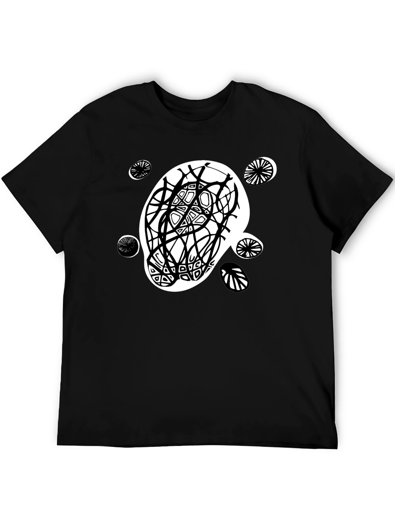 Abstract Graphic Print Tee - Modern Casual Style