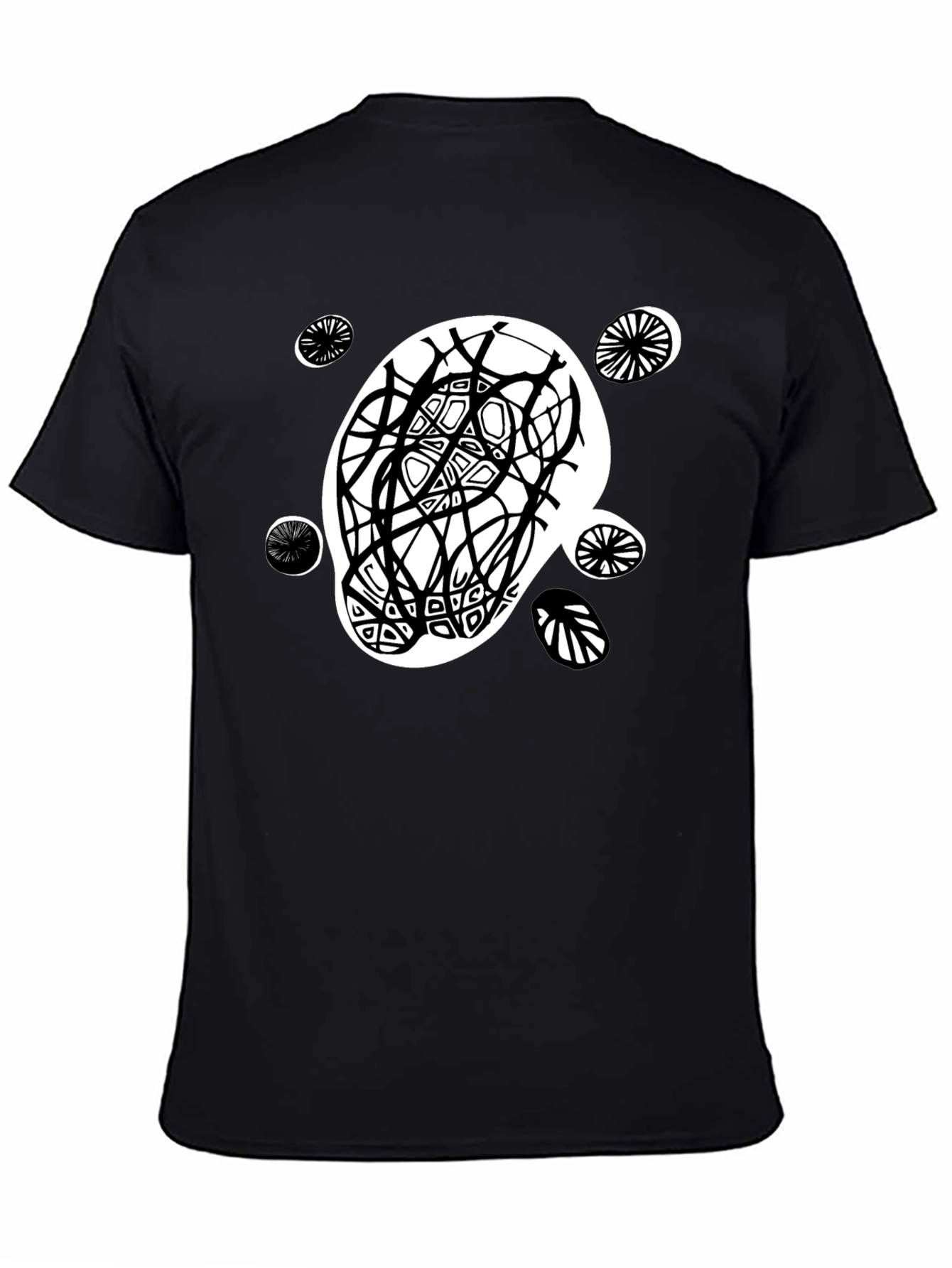 Abstract Graphic Print Tee - Modern Casual Style