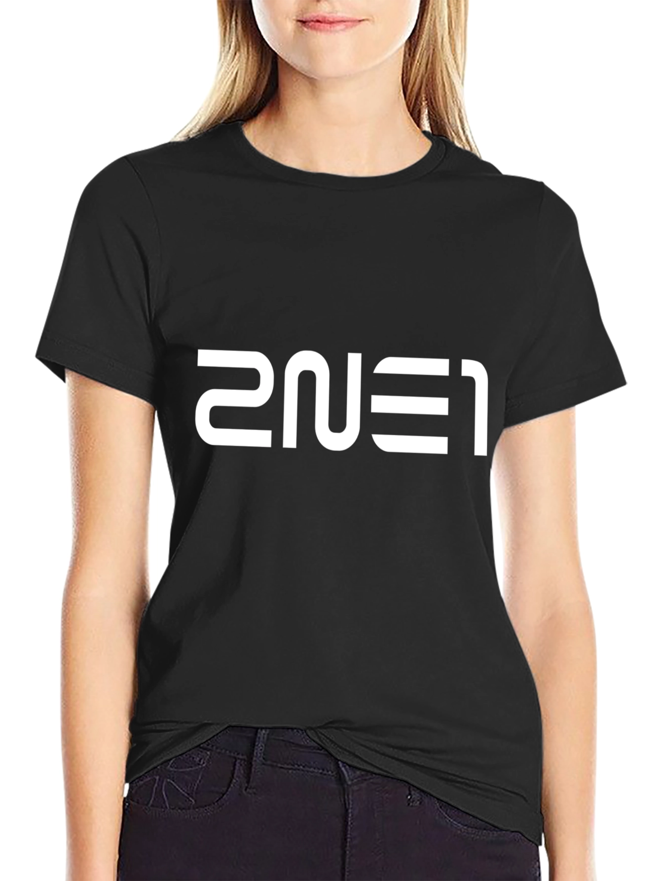 2NE1 Inspired Black Graphic Tee - K-Pop Fan Apparel