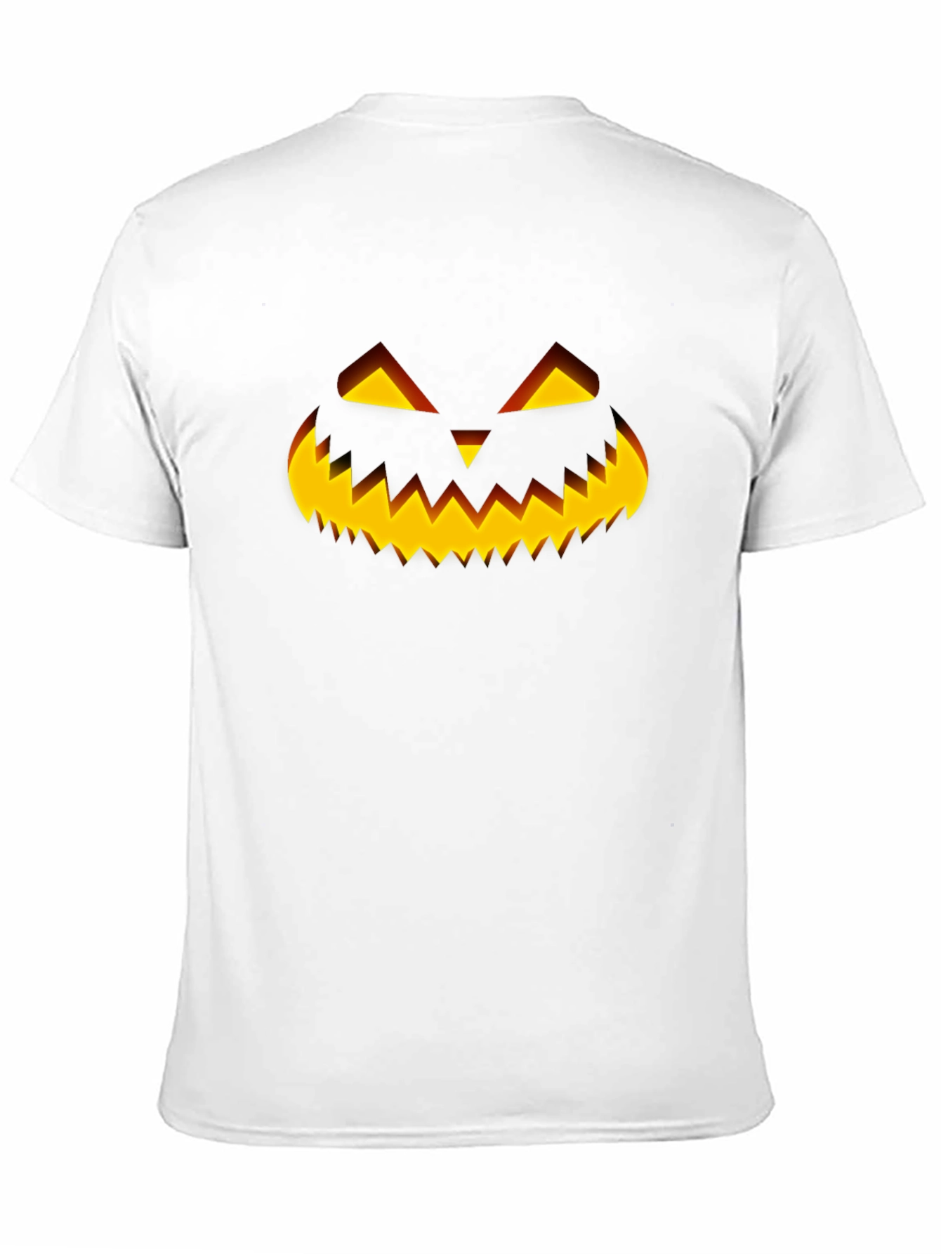 Halloween Pumpkin Face Black T-Shirt