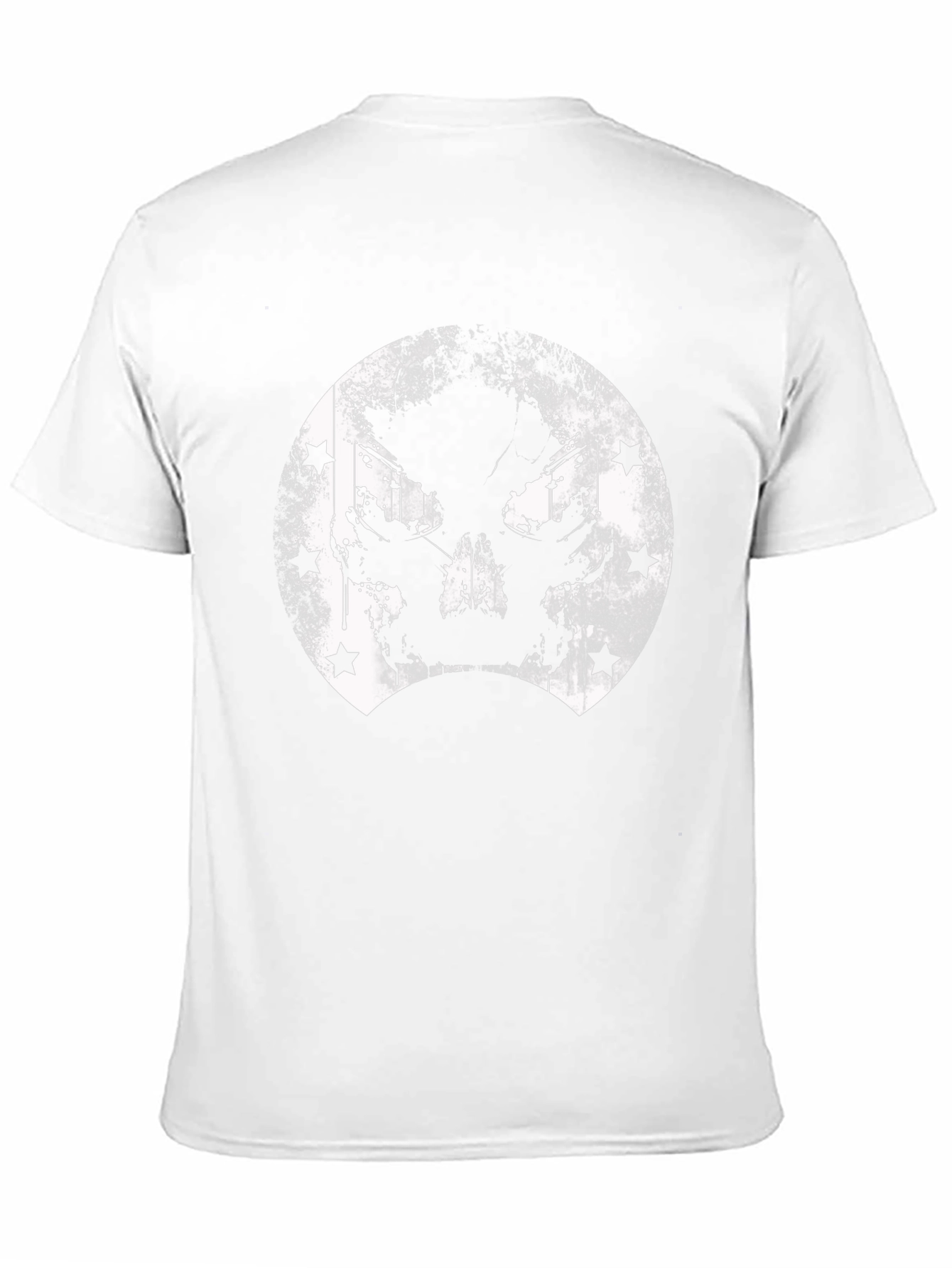 Grunge Skull & Stars Graphic T-Shirt