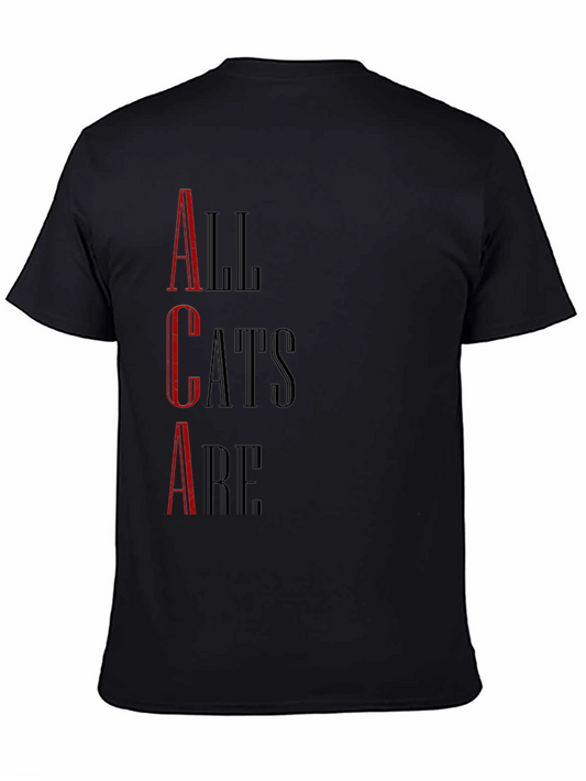 All Cats Are T-Shirt - Black Graphic Tee