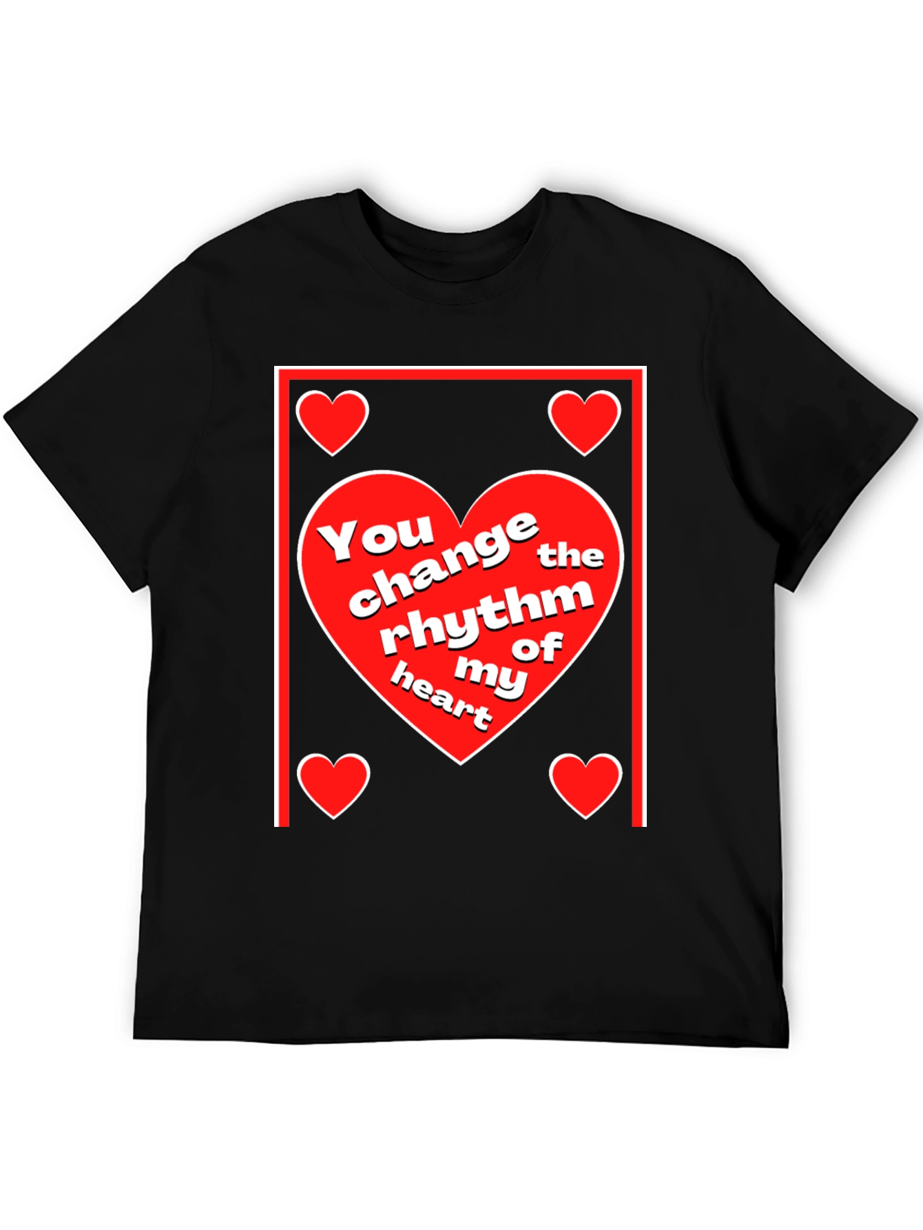 Heart Rhythm T-Shirt - Love & Romance Design