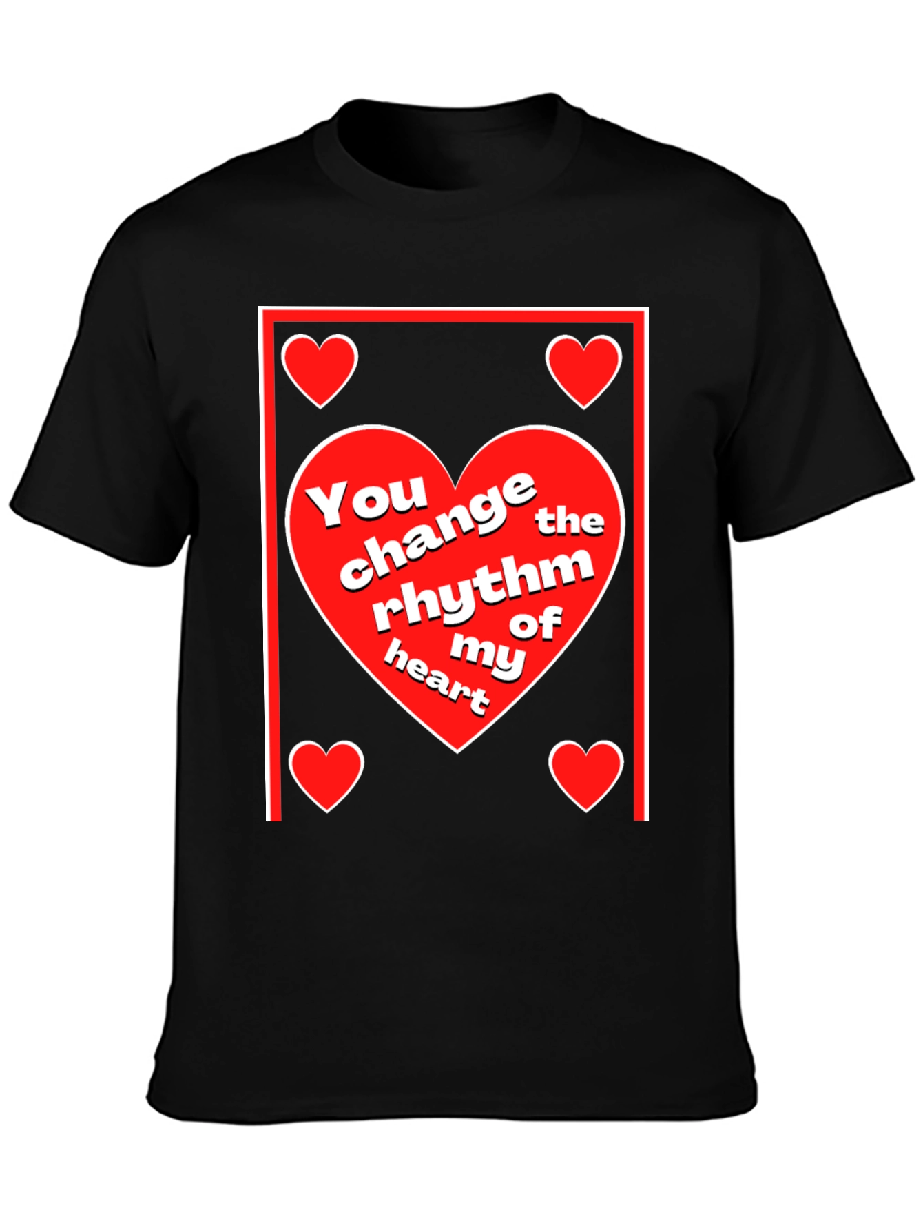 Heart Rhythm T-Shirt - Love & Romance Design