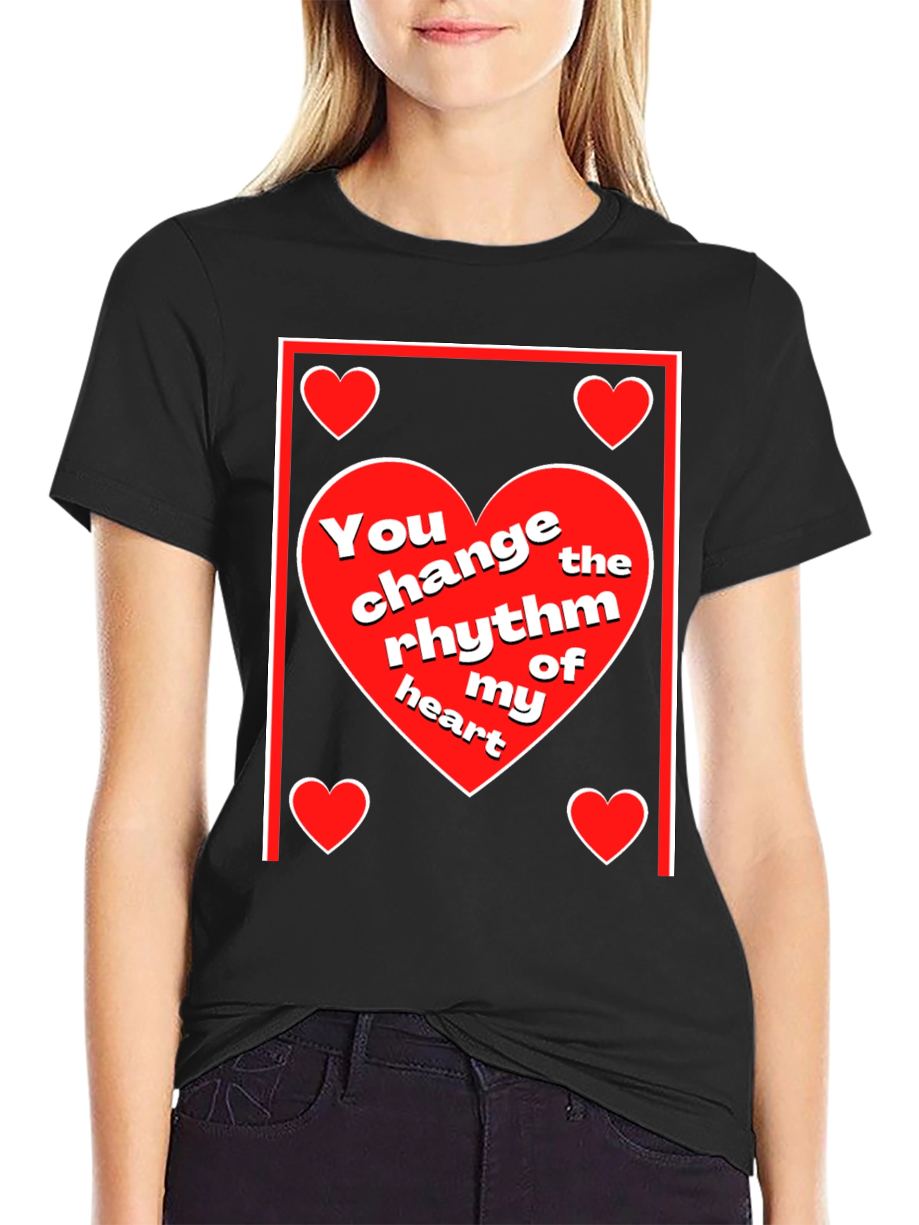Heart Rhythm T-Shirt - Love & Romance Design