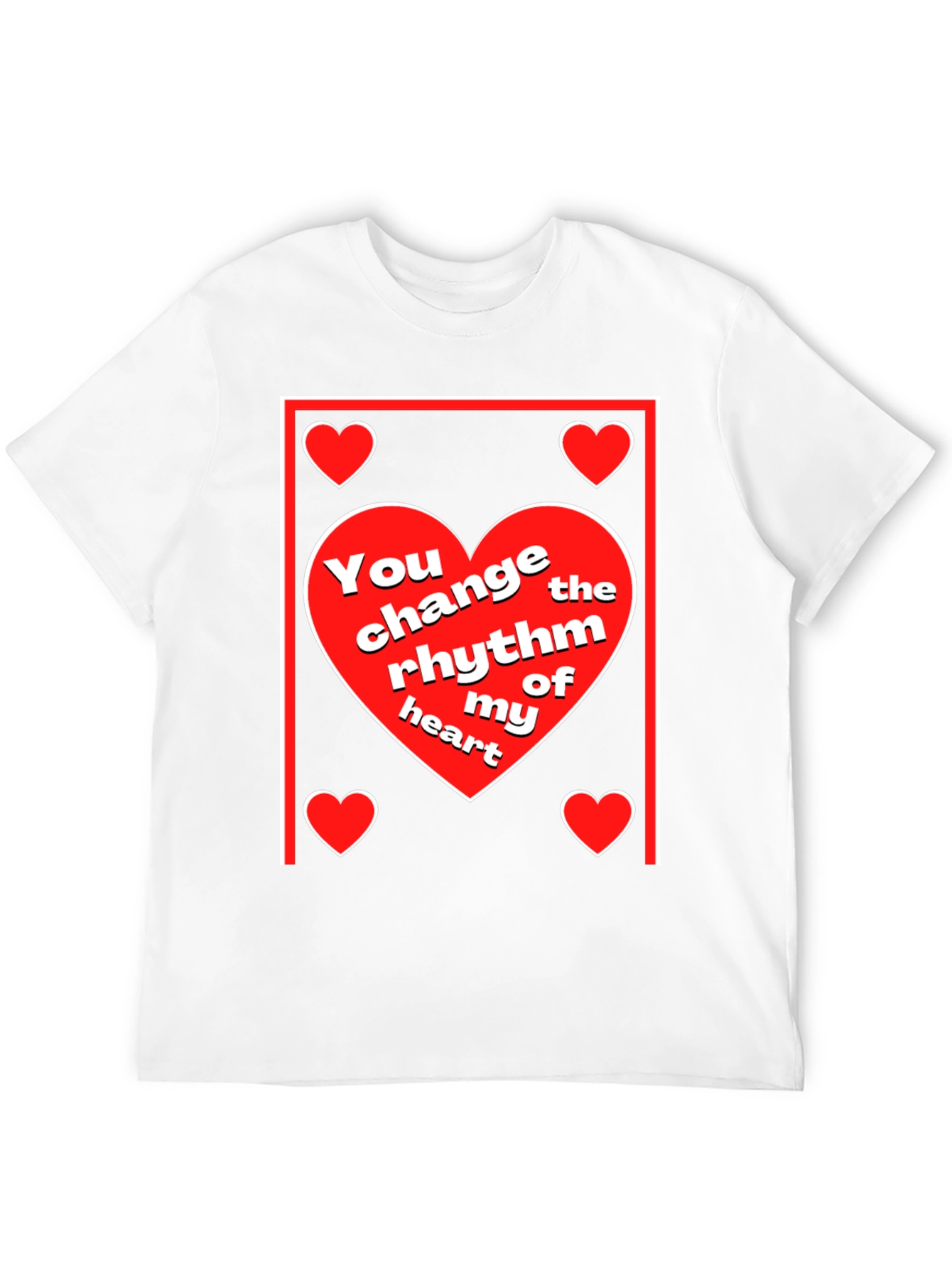 Heart Rhythm T-Shirt - Love & Romance Design