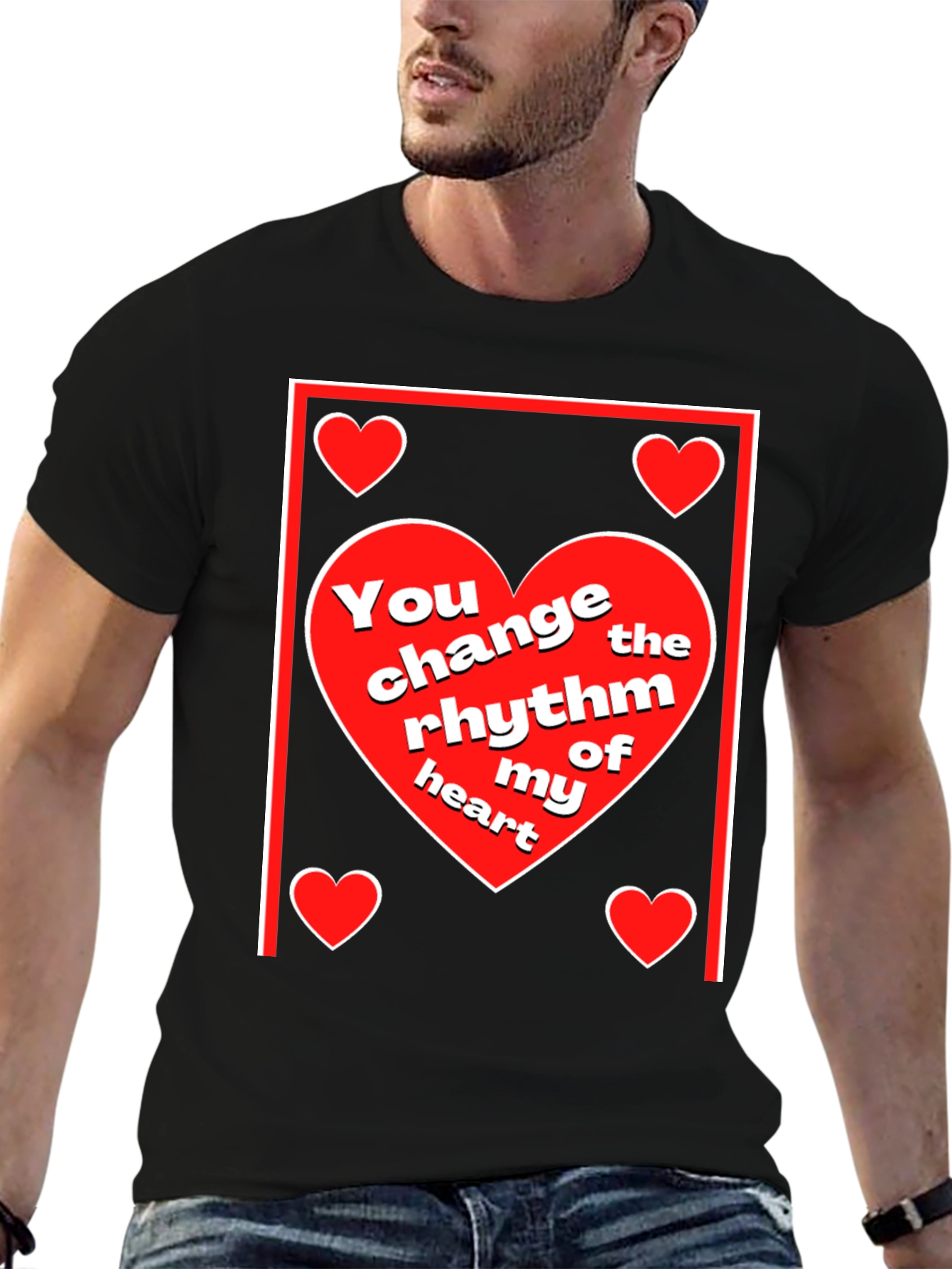 Heart Rhythm T-Shirt - Love & Romance Design