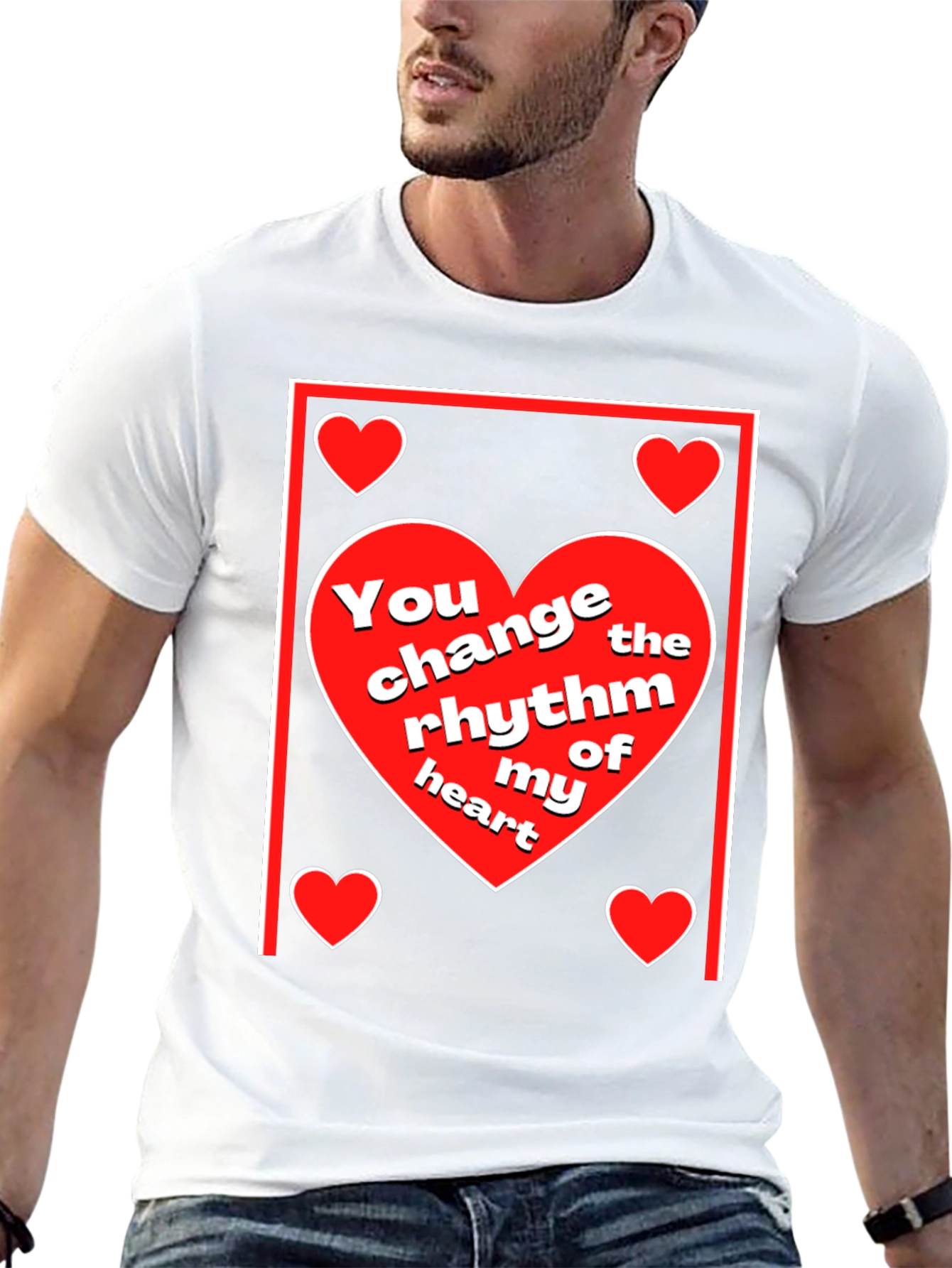 Heart Rhythm T-Shirt - Love & Romance Design