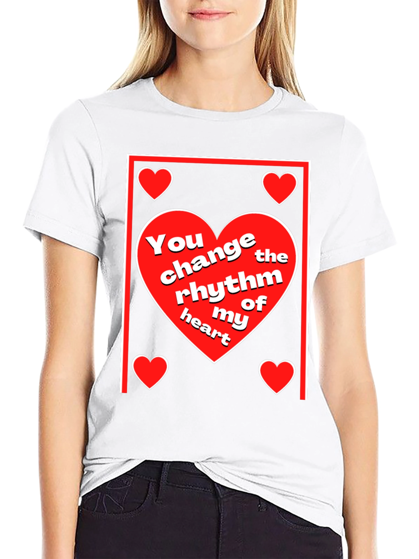 Heart Rhythm T-Shirt - Love & Romance Design