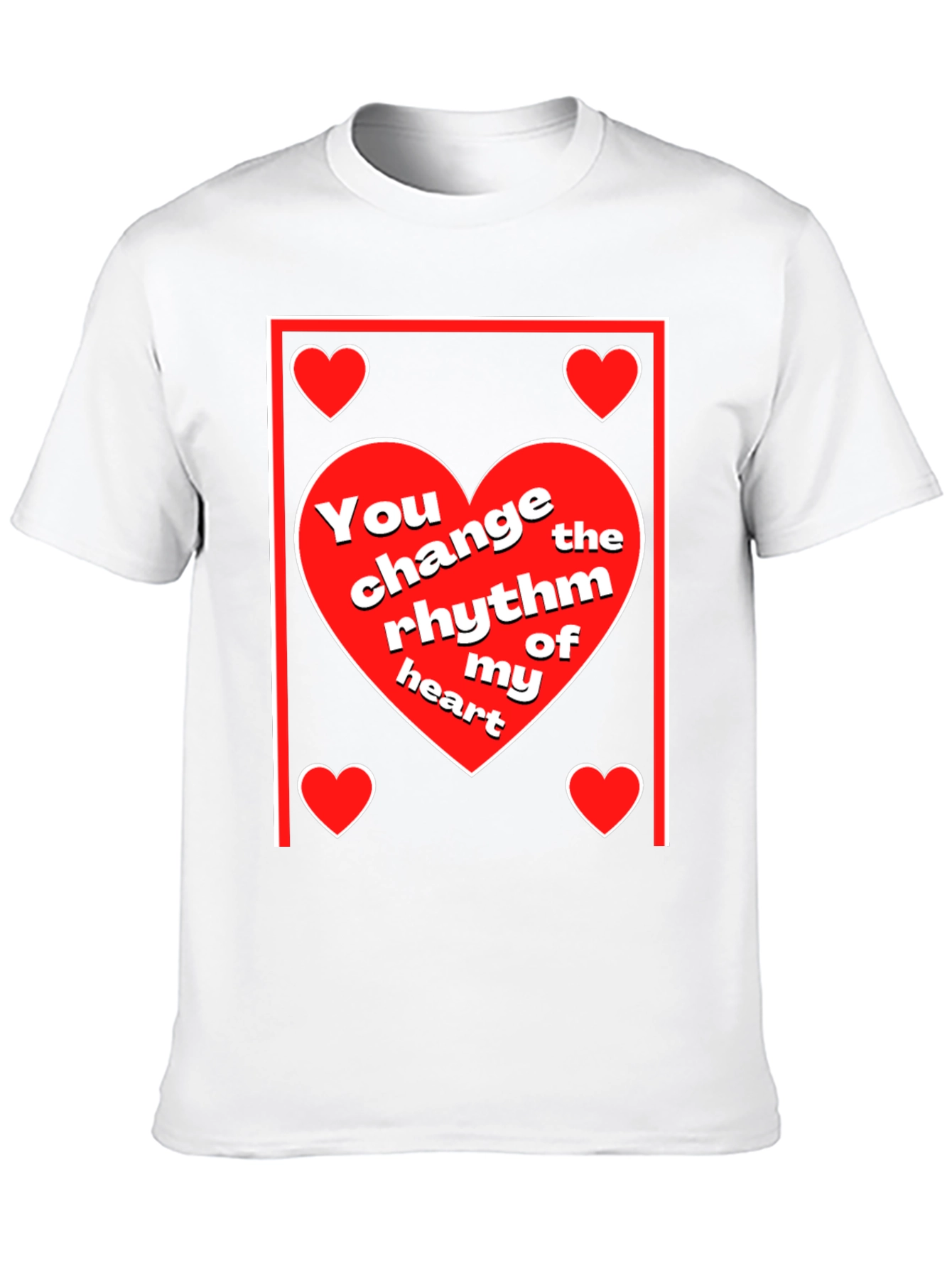 Heart Rhythm T-Shirt - Love & Romance Design