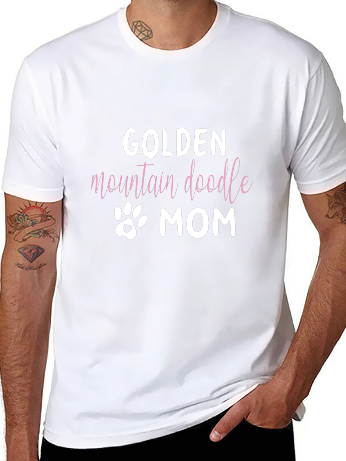 Golden Mountain Doodle Mom T-Shirt