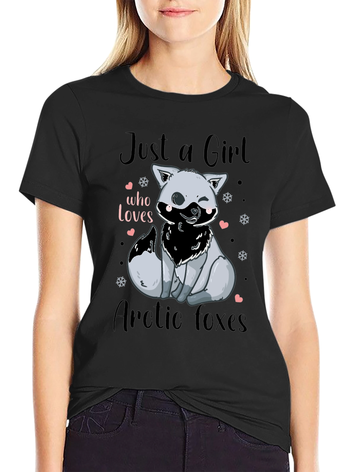 Arctic Fox Lover T-Shirt - Cute Girls Tee