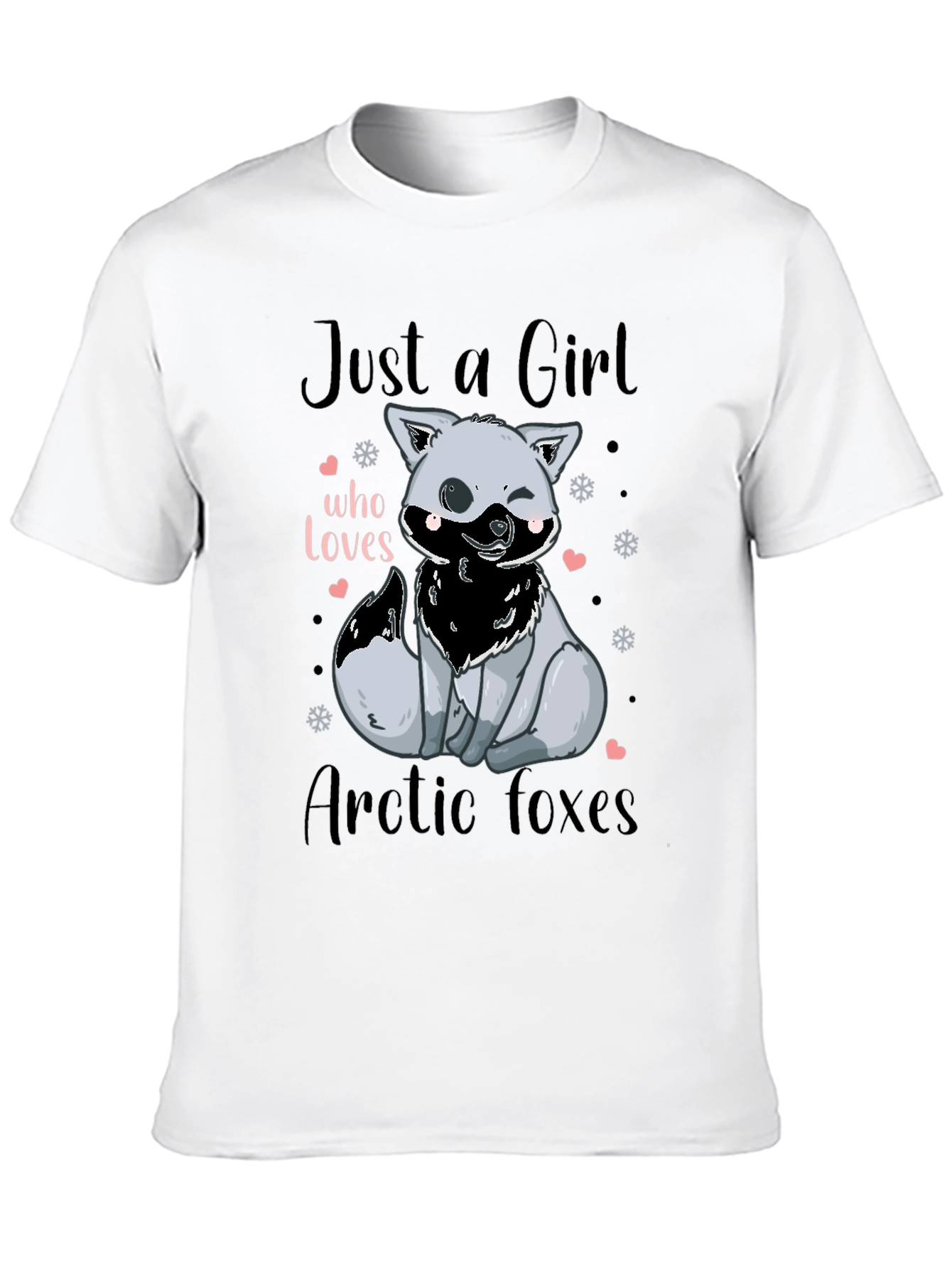 Arctic Fox Lover T-Shirt - Cute Girls Tee