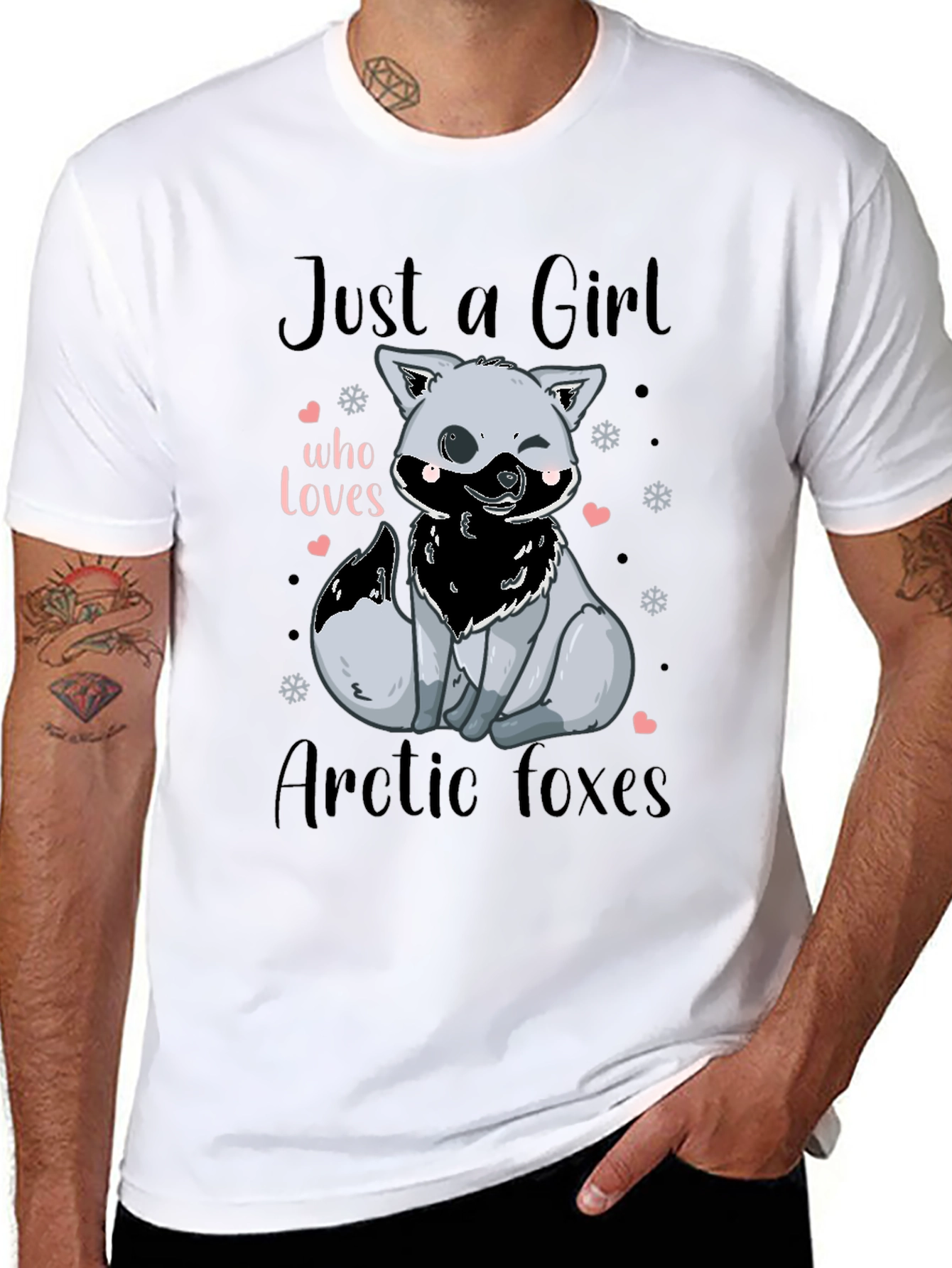 Arctic Fox Lover T-Shirt - Cute Girls Tee