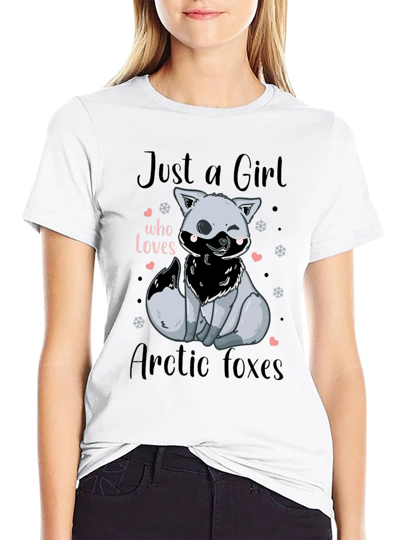 Arctic Fox Lover T-Shirt - Cute Girls Tee