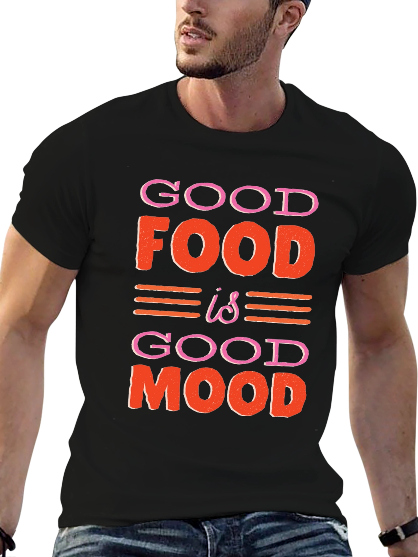 Good Food Good Mood Graphic T-Shirt