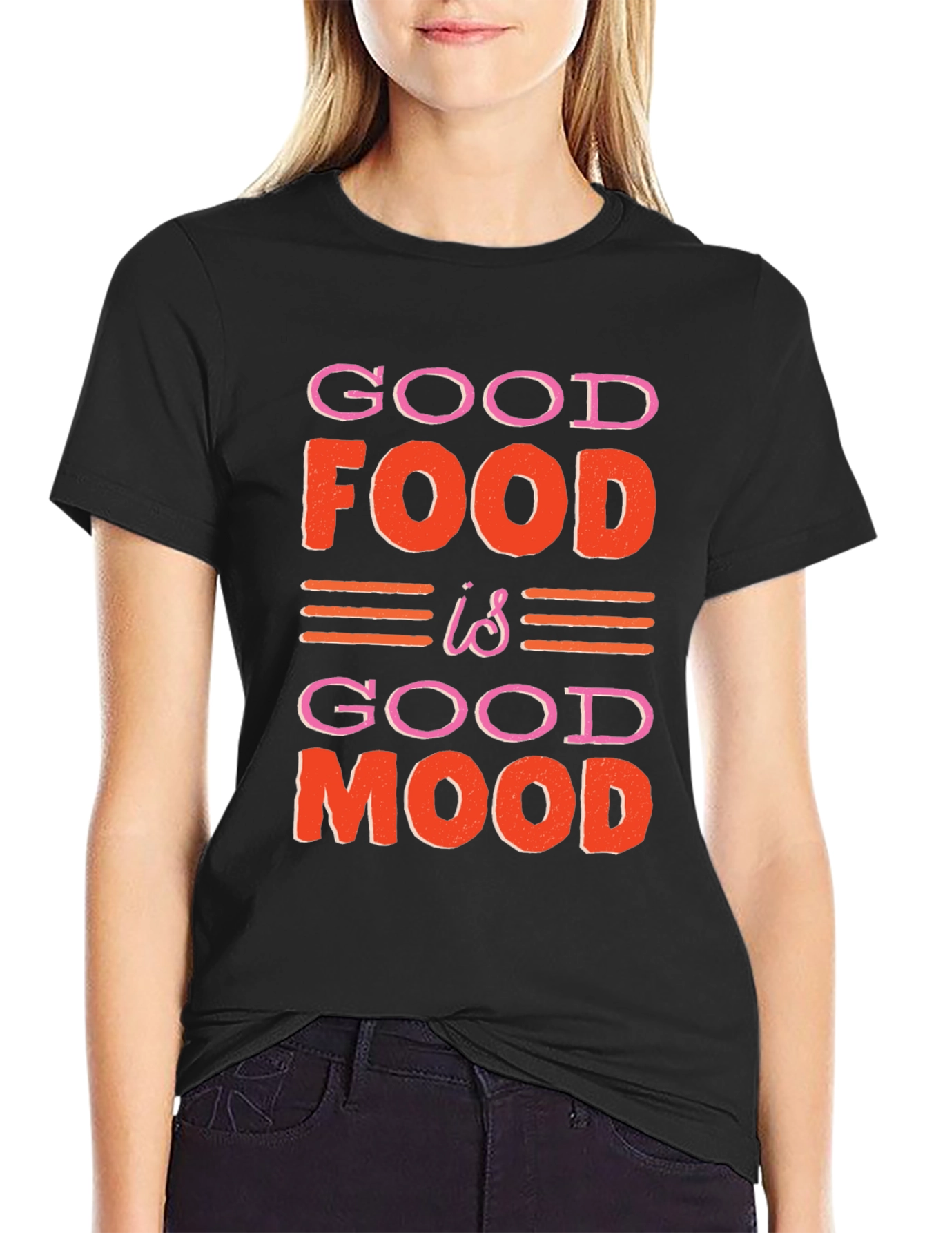 Good Food Good Mood Graphic T-Shirt