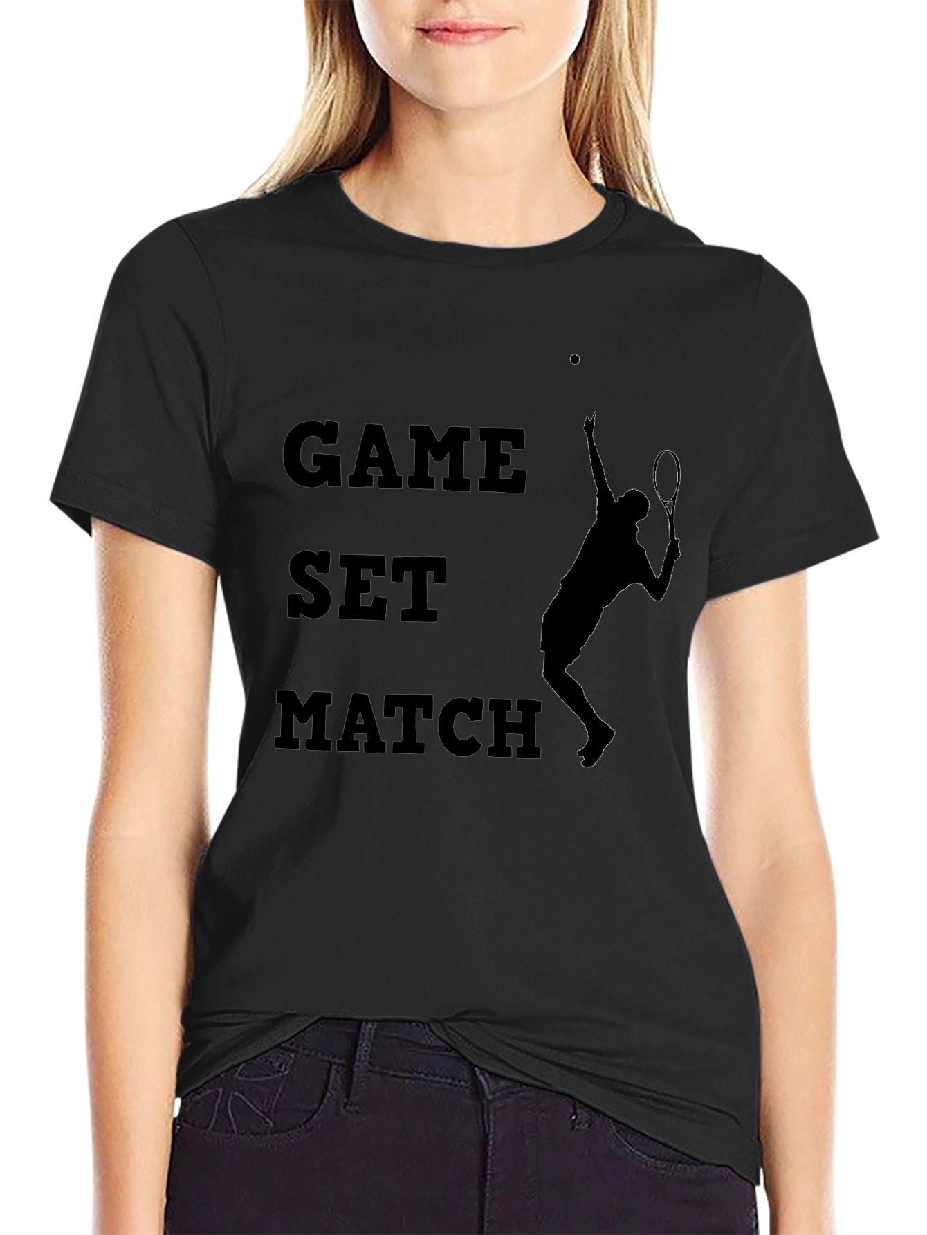 Game Set Match Tennis Graphic Tee