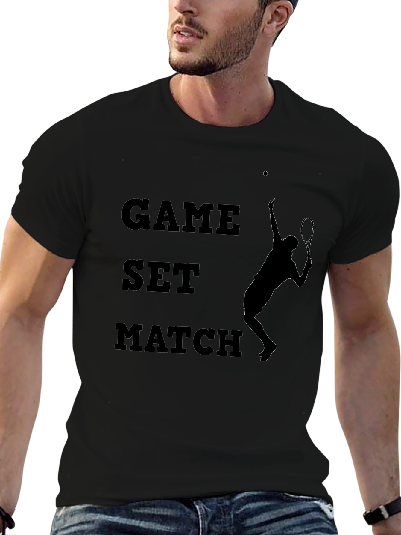 Game Set Match Tennis Graphic Tee