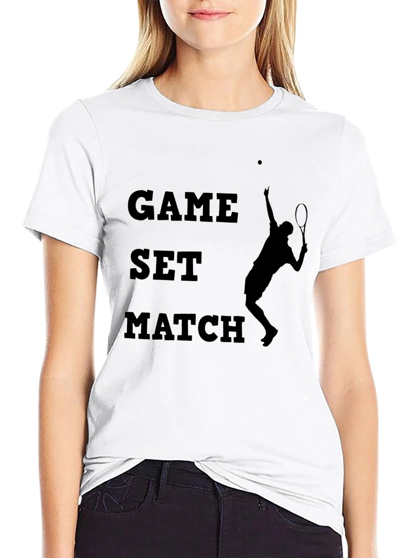 Game Set Match Tennis Graphic Tee