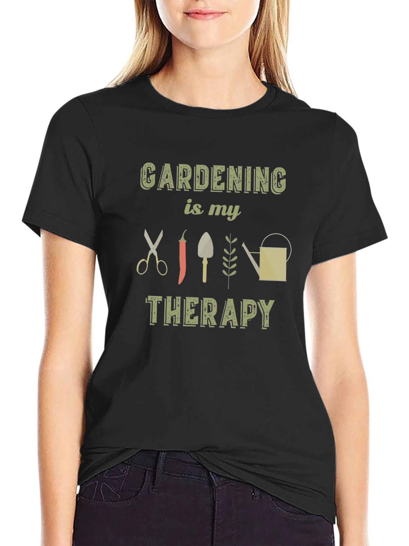 Gardening is My Therapy Graphic T-Shirt