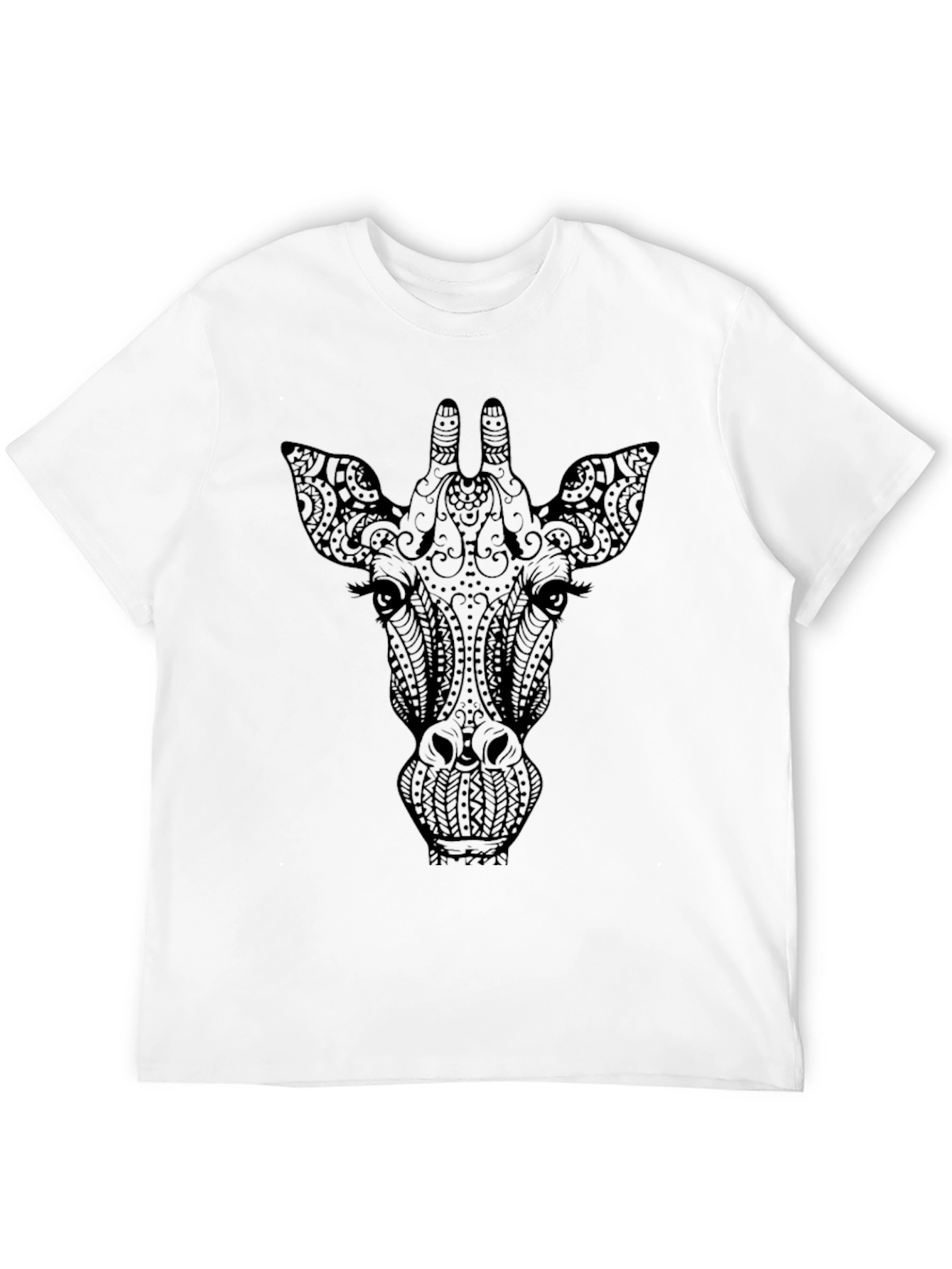 Giraffe Graphic Tee - Stylish Black T-Shirt
