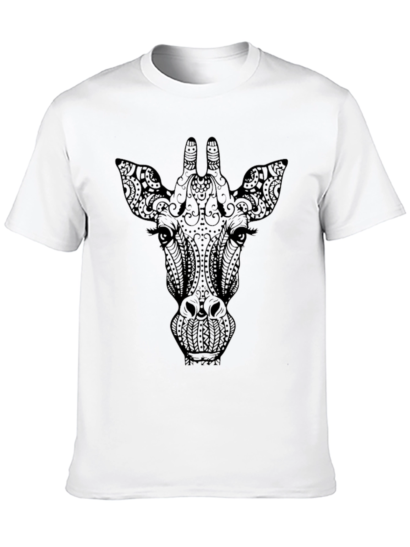 Giraffe Graphic Tee - Stylish Black T-Shirt