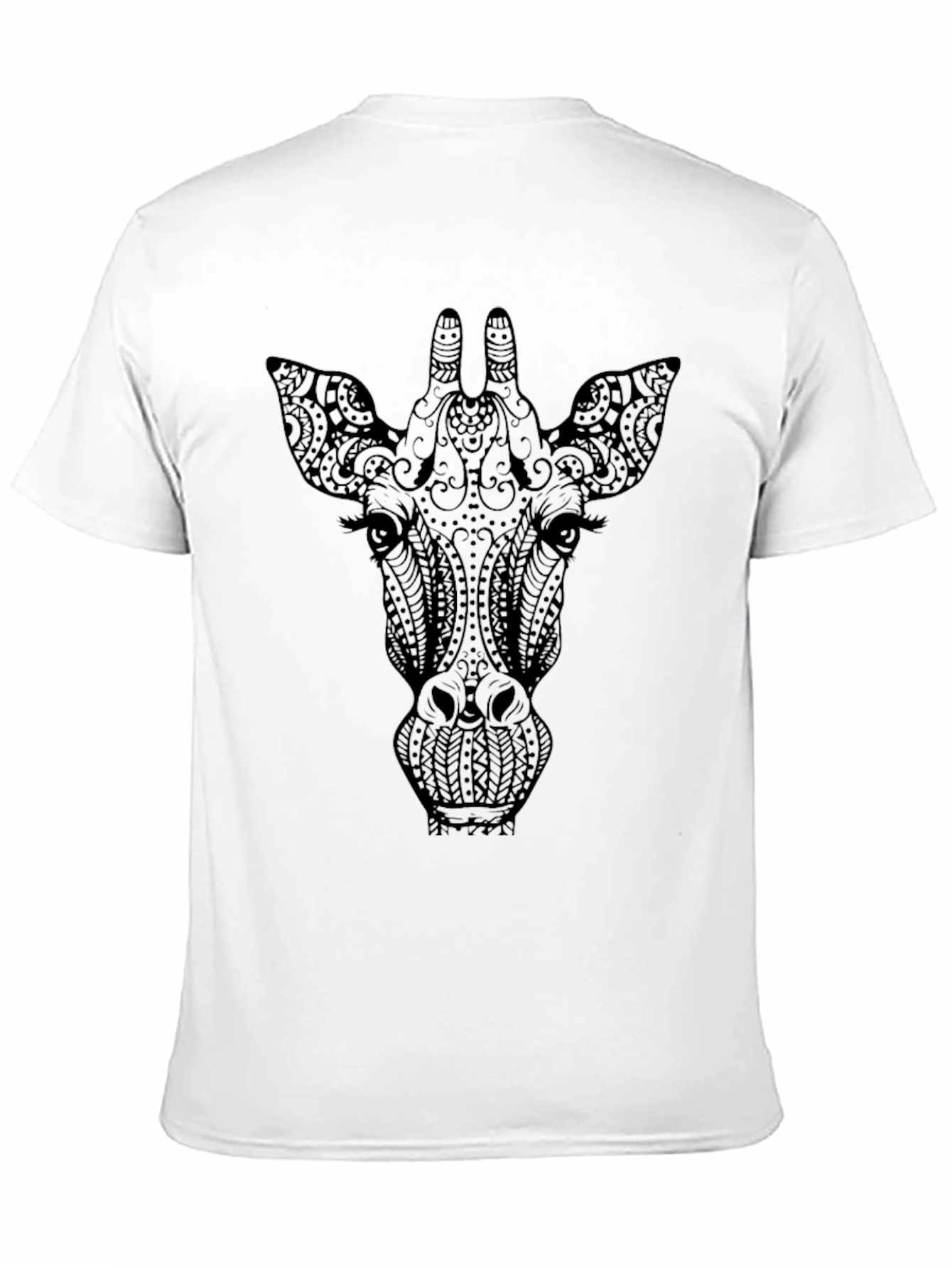 Giraffe Graphic Tee - Stylish Black T-Shirt