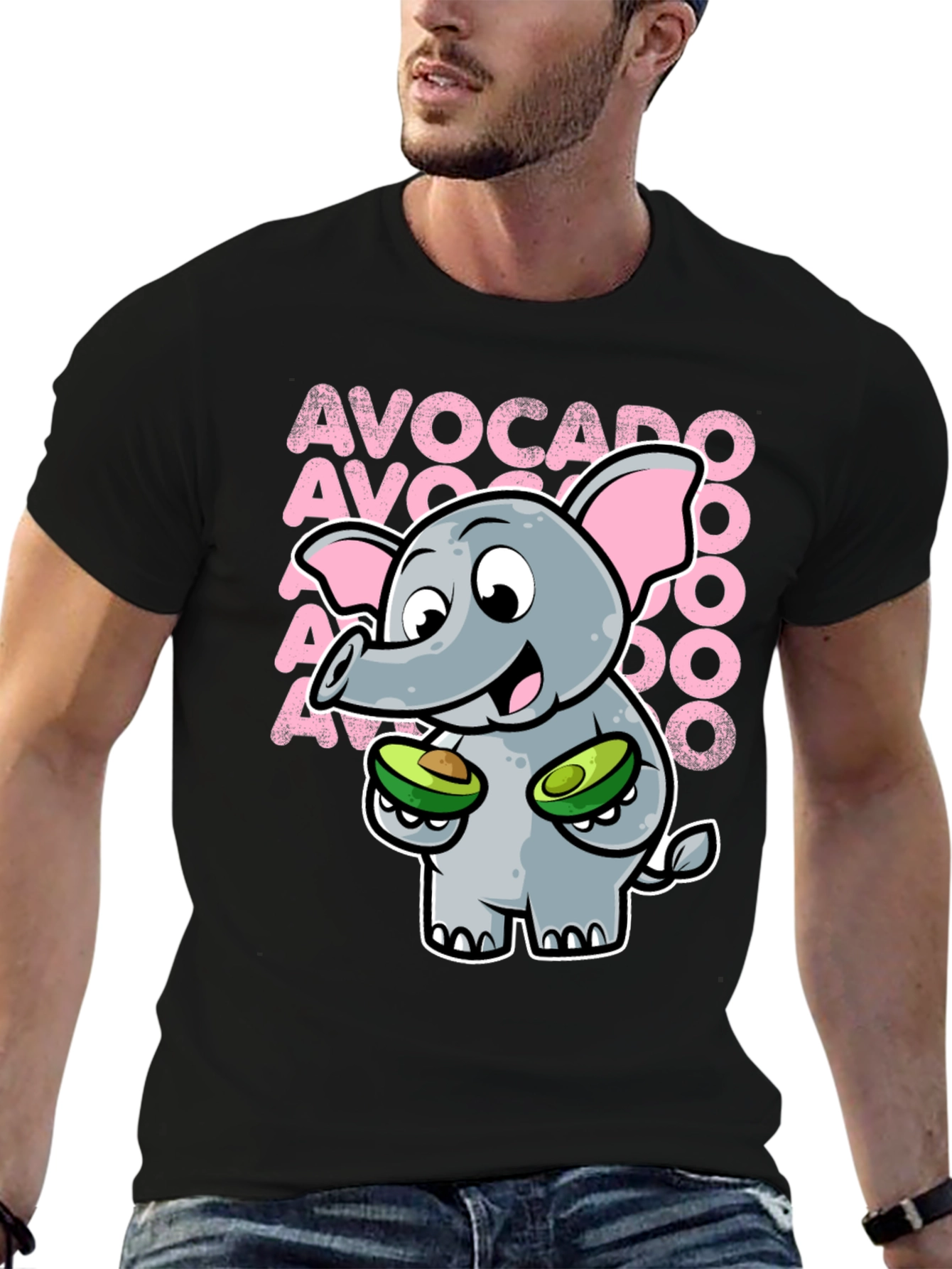 Avocado Elephant Graphic Tee