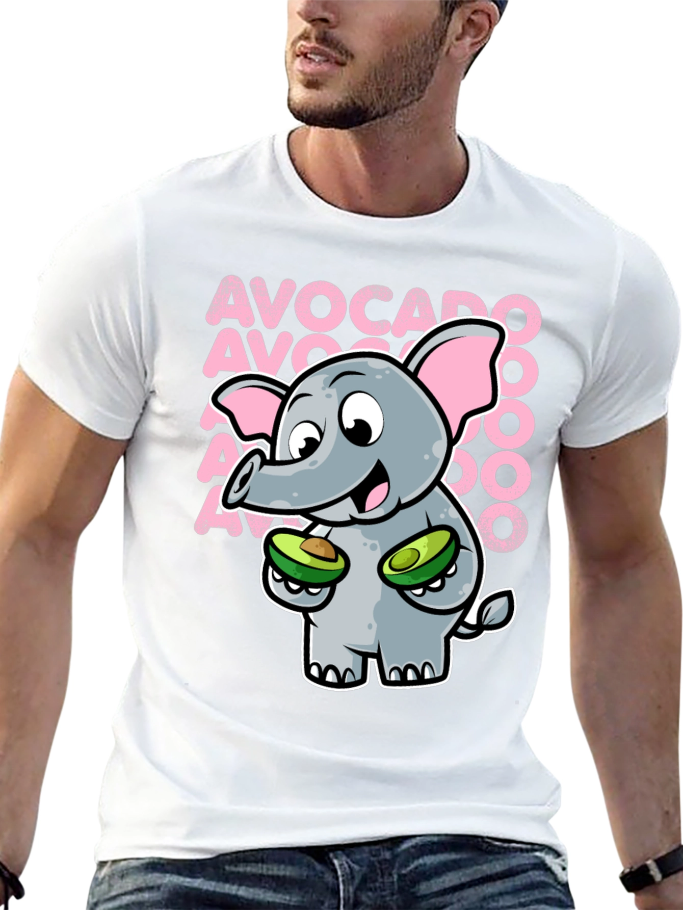 Avocado Elephant Graphic Tee