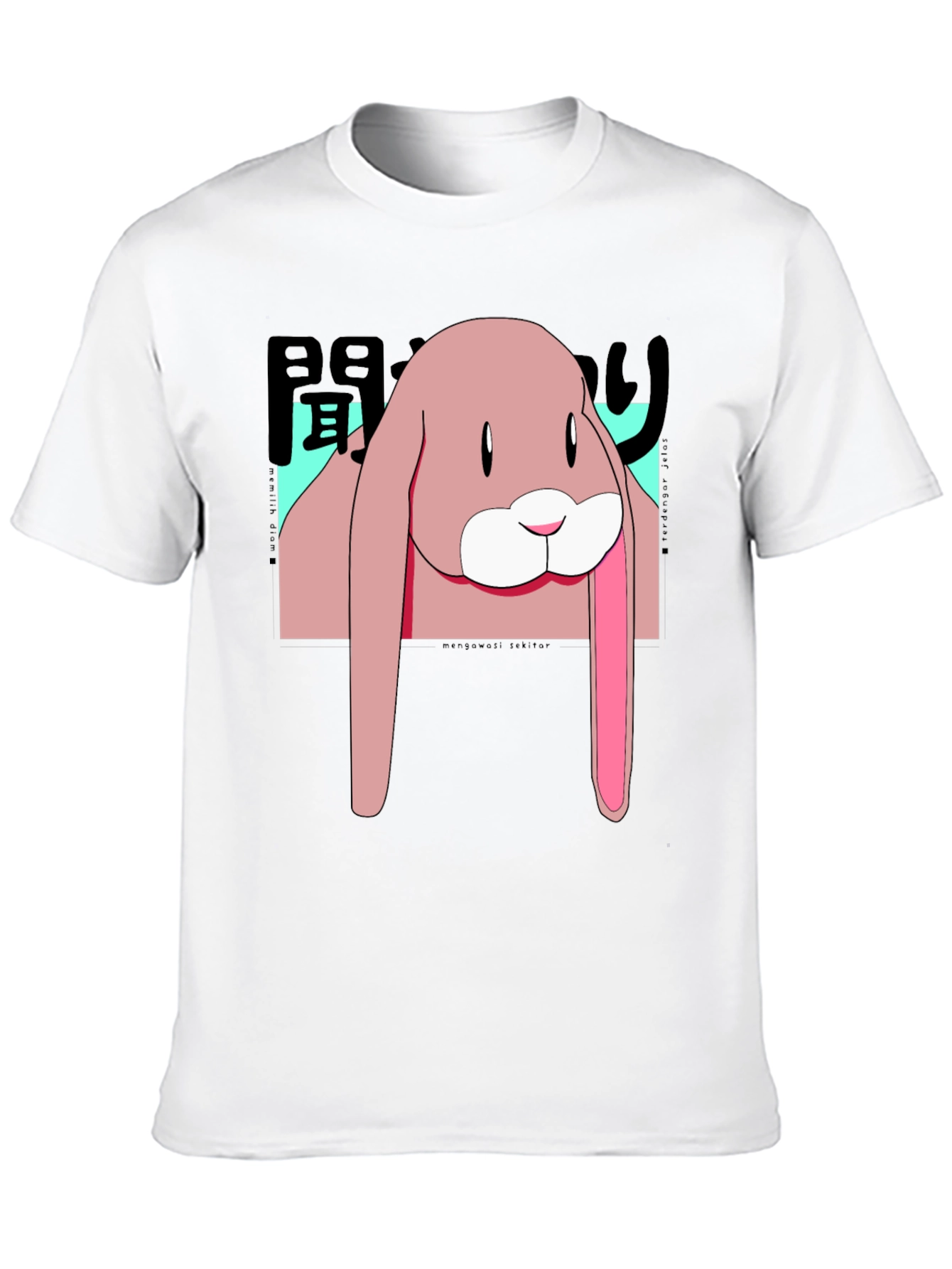 Anime Bunny Graphic T-Shirt - Stylish Casual Wear
